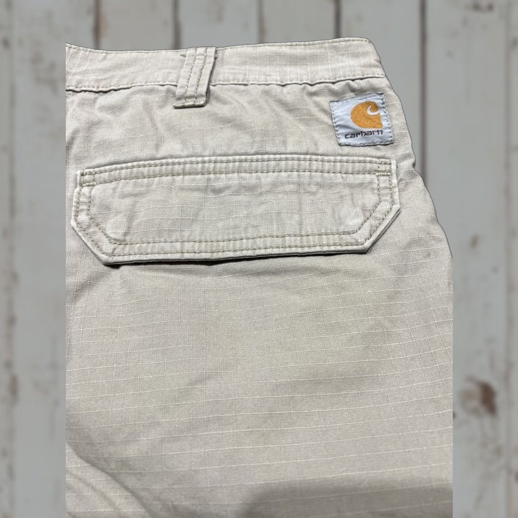 Carhartt Carhartt Men's 38 Relaxed Fit Beige Ripstop Cargo Shorts Utility Workwear Size US 38 / EU 54 - 1 Thumbnail