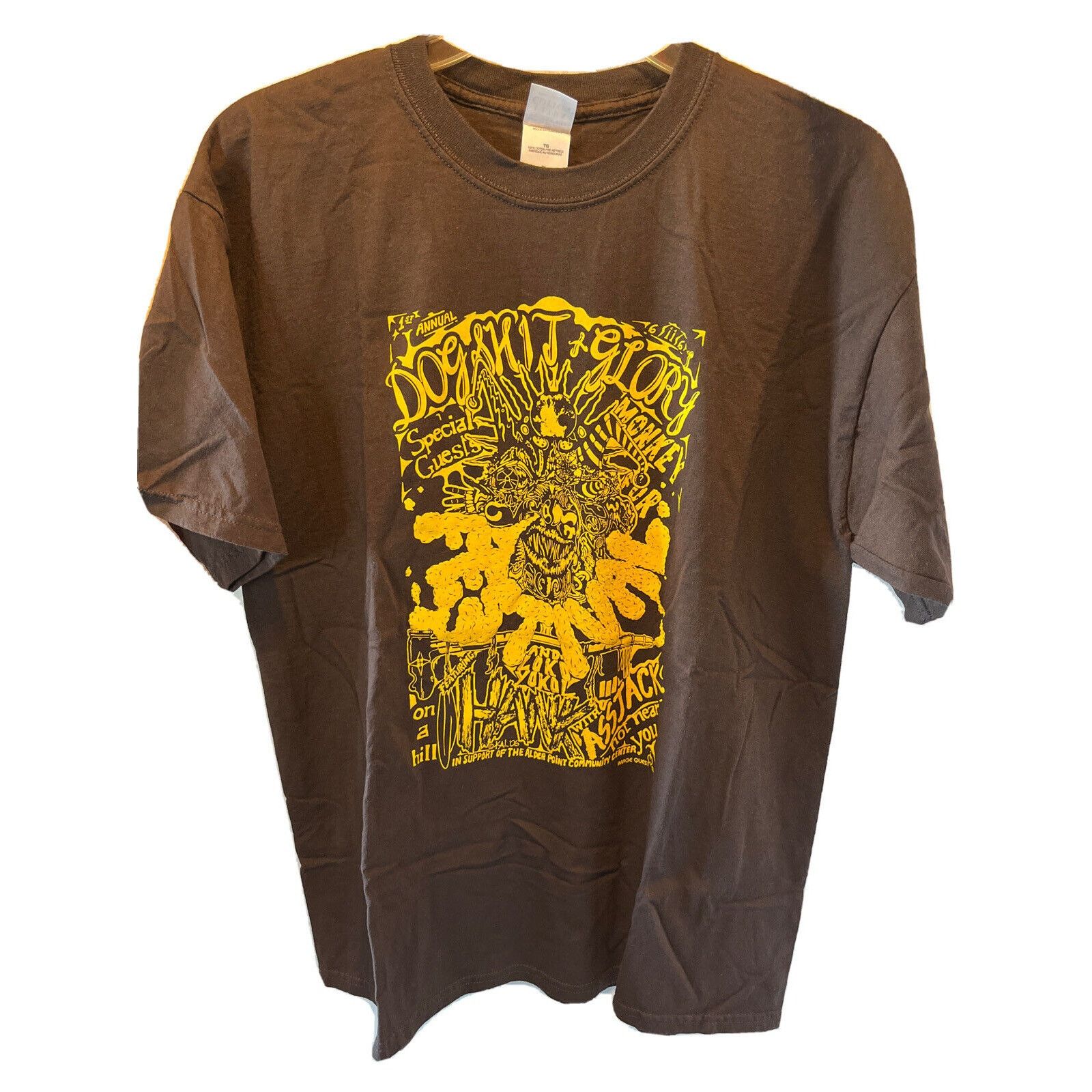 Gildan Dogsh*t & Glory Festival M Brown HANK III Monkey Fur 06 Tee Size US M / EU 48-50 / 2 - 1 Thumbnail