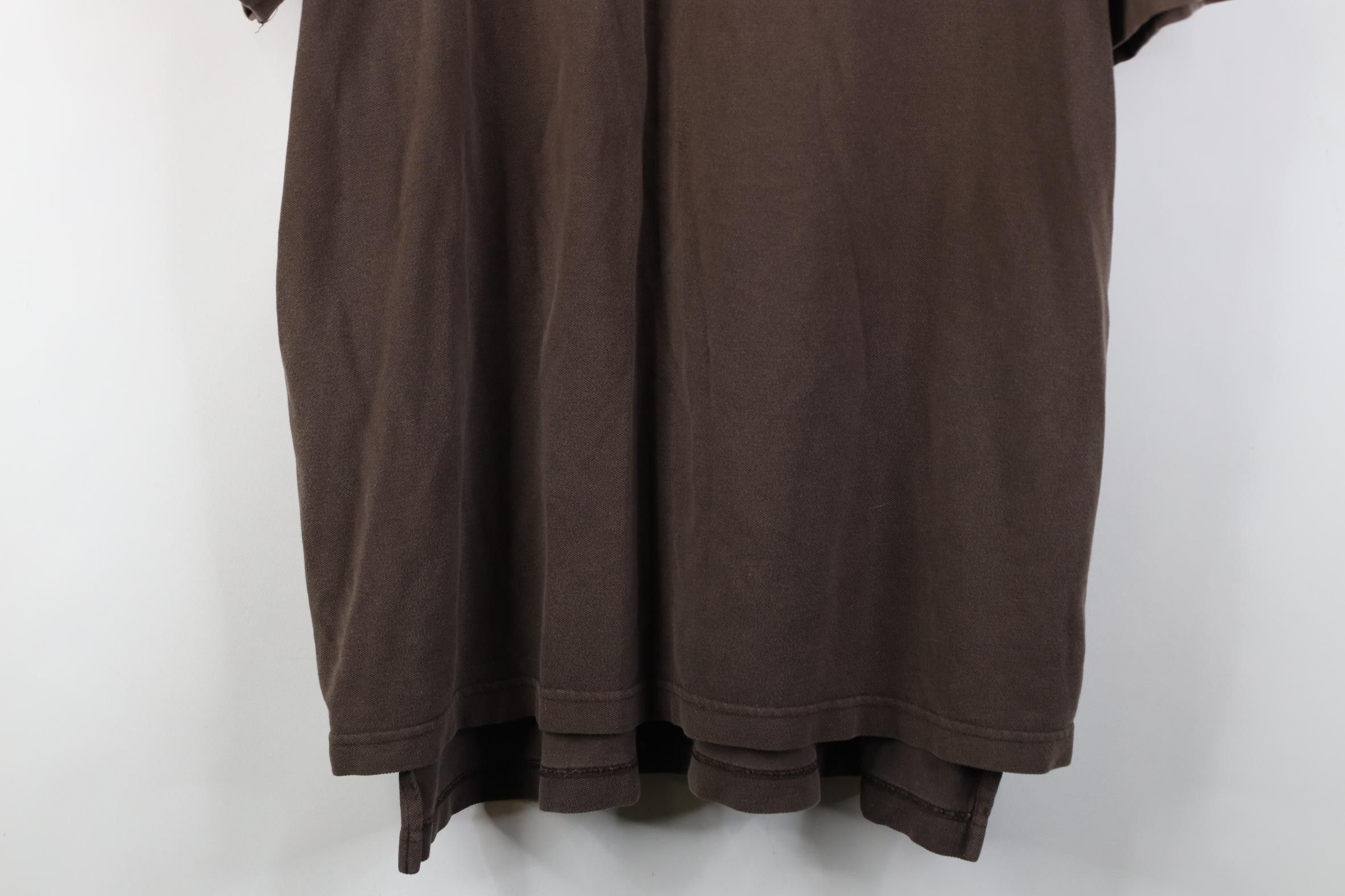 Vintage Vintage 90s Streetwear Pique Cotton Henley T-Shirt Brown Size US L / EU 52-54 / 3 - 3 Thumbnail