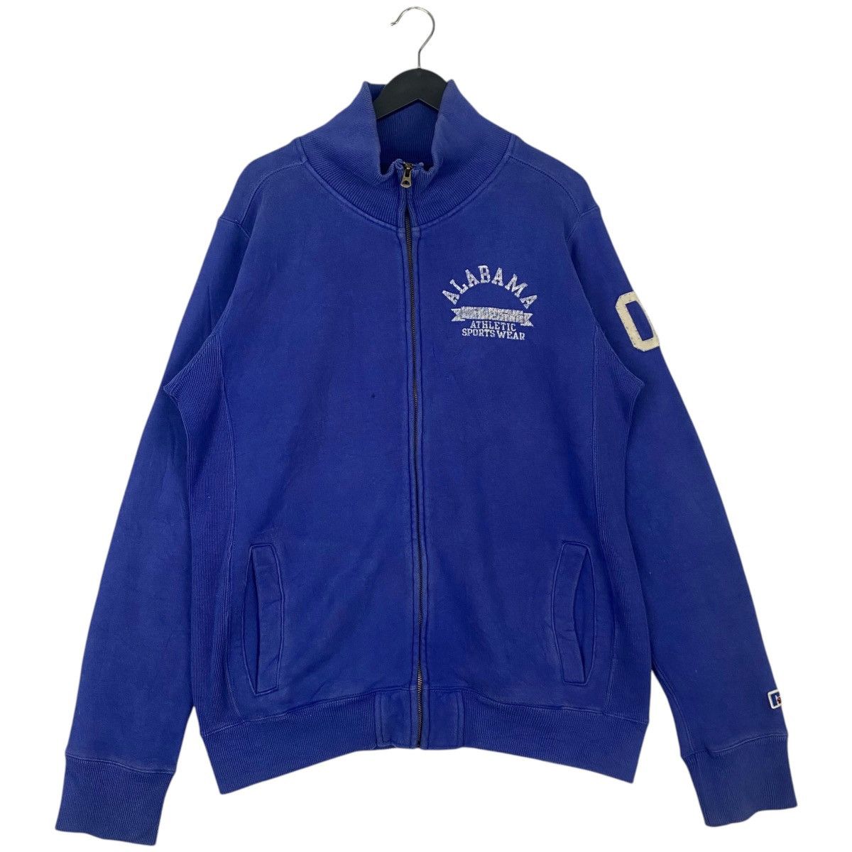 Vintage Vintage Russell Athletic Hoodie Sweater Navy Blue Size XL Size US XL / EU 56 / 4 - 1 Thumbnail