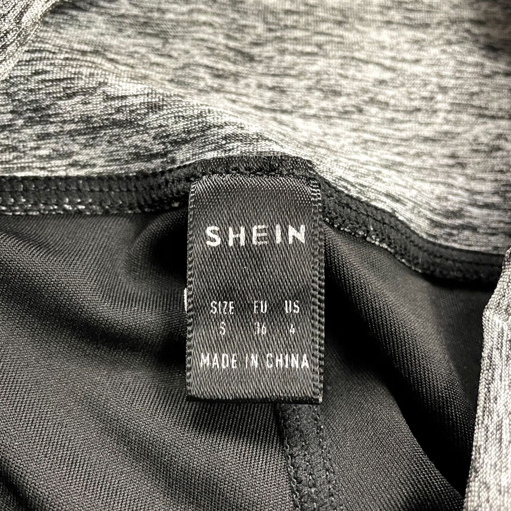 Shein Shein Compression Leggings Women S Gray Black Pocket Active Athletic 23x27 Size 28" / US 6 / IT 42 - 5 Thumbnail