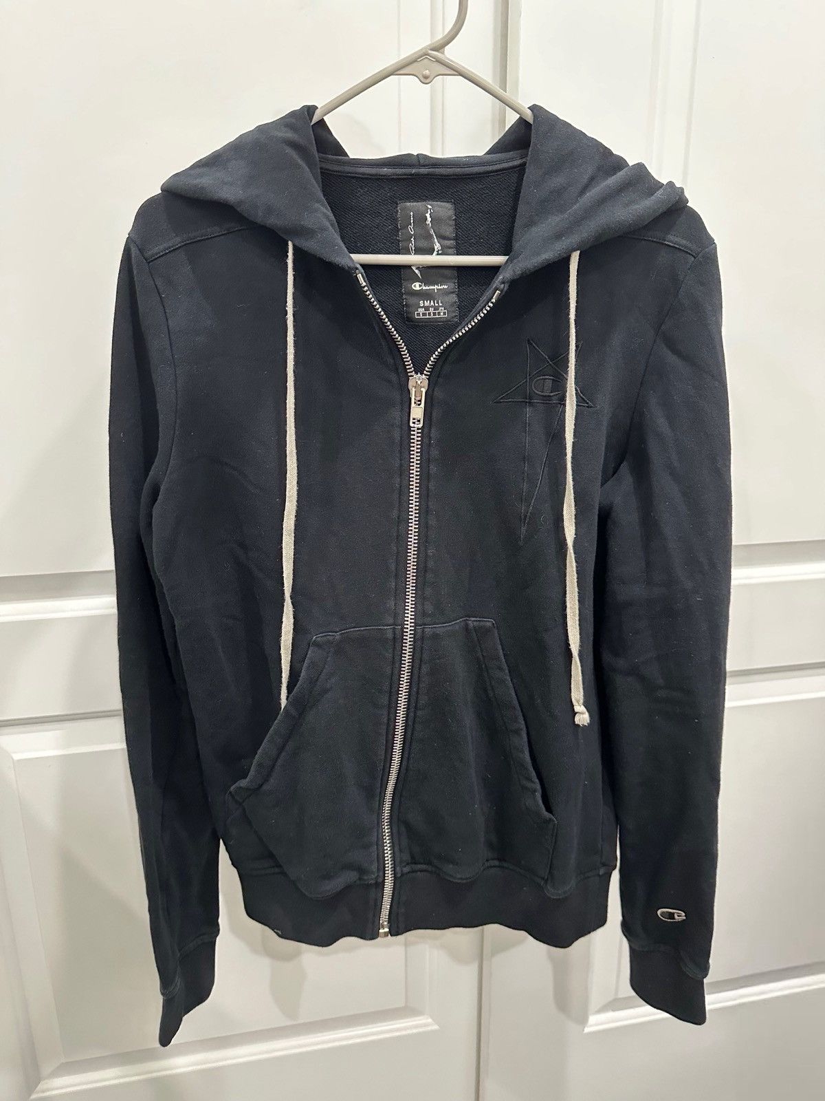 Rick Owens Champion Jason Zip Up Hoodie