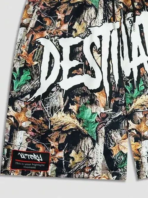 Jean Camo Punk Y2K Drip shorts Size US 30 / EU 46 - 4 Thumbnail
