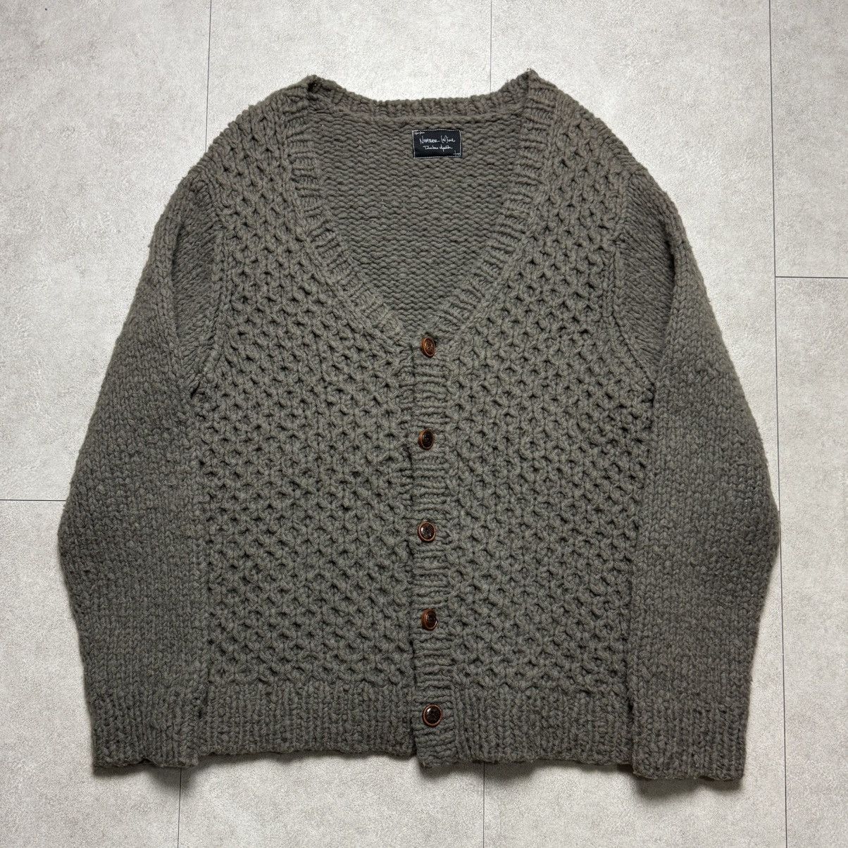 Number (N)ine Number (N)ine Cable Knit Cardigan Size US L / EU 52-54 / 3 - 1 Thumbnail