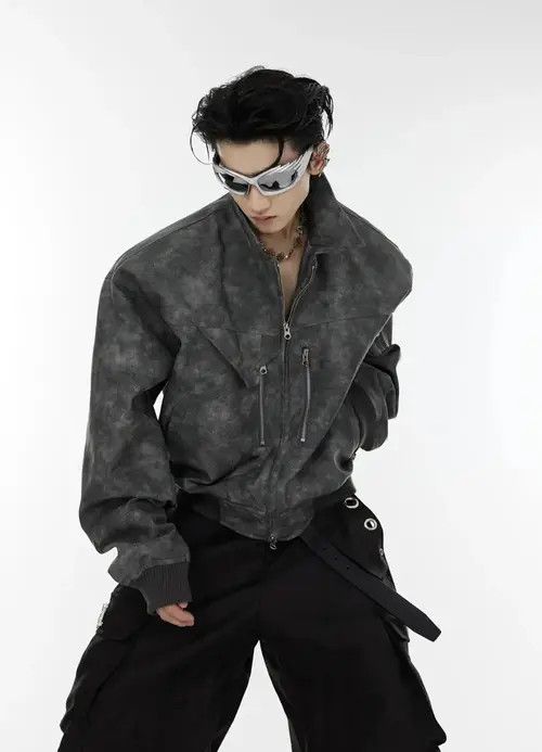 Japanese Brand Norika x Reika Streetwear Motorcycle Zipper Loose Jacket Size US M / EU 48-50 / 2 - 2 Thumbnail
