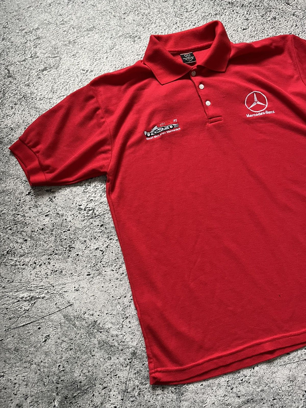 Mercedes-Benz × Vintage Vintage T-shirts West Mercedes- Benz Mc Laren Polo Y2K Size US L / EU 52-54 / 3 - 2 Thumbnail