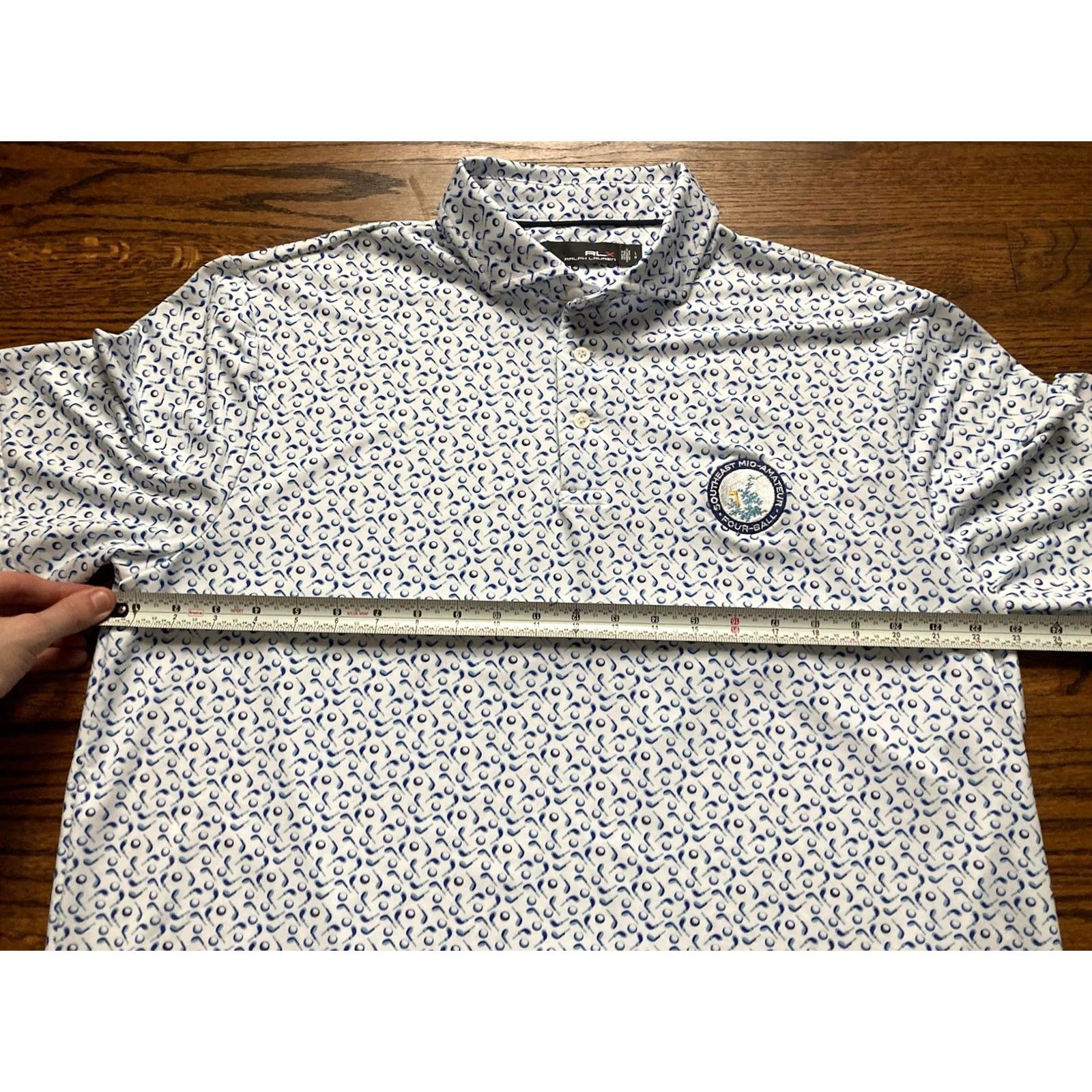 RLX Ralph Lauren RLX Ralph Lauren Polo Shirt Mens Large Stretch Golf Tourney Size US L / EU 52-54 / 3 - 7 Thumbnail