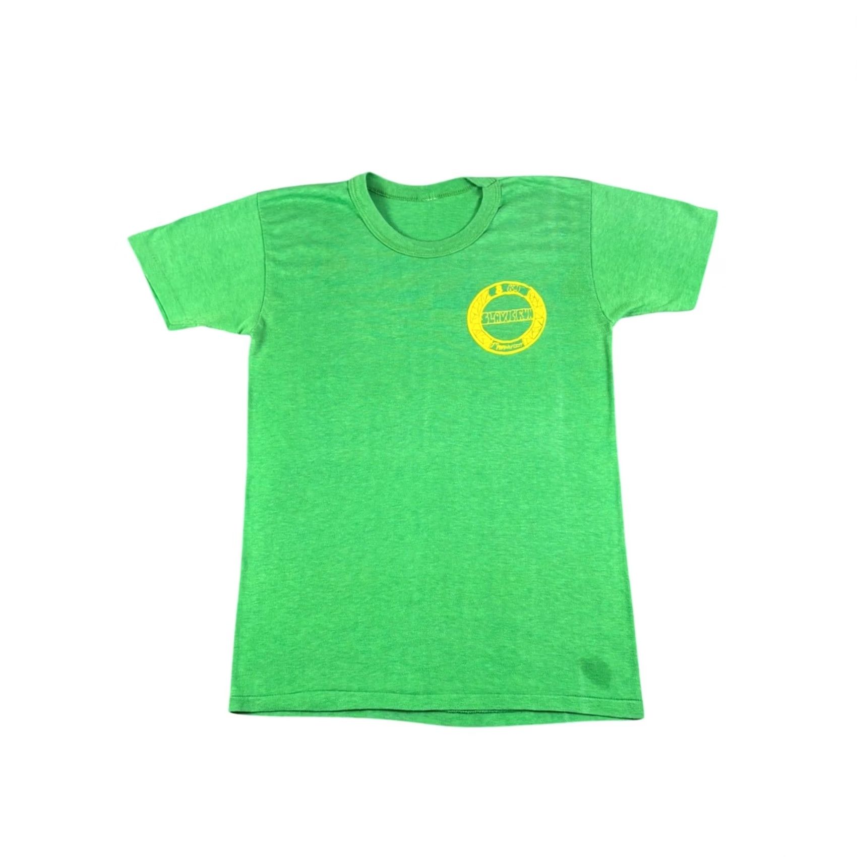 Vintage VINTAGE 80s Slavic Run 8KM Mahanoy City T-Shirt Green Small Men Short Sleeve Graphic Tee Size US S / EU 44-46 / 1 - 2 Thumbnail