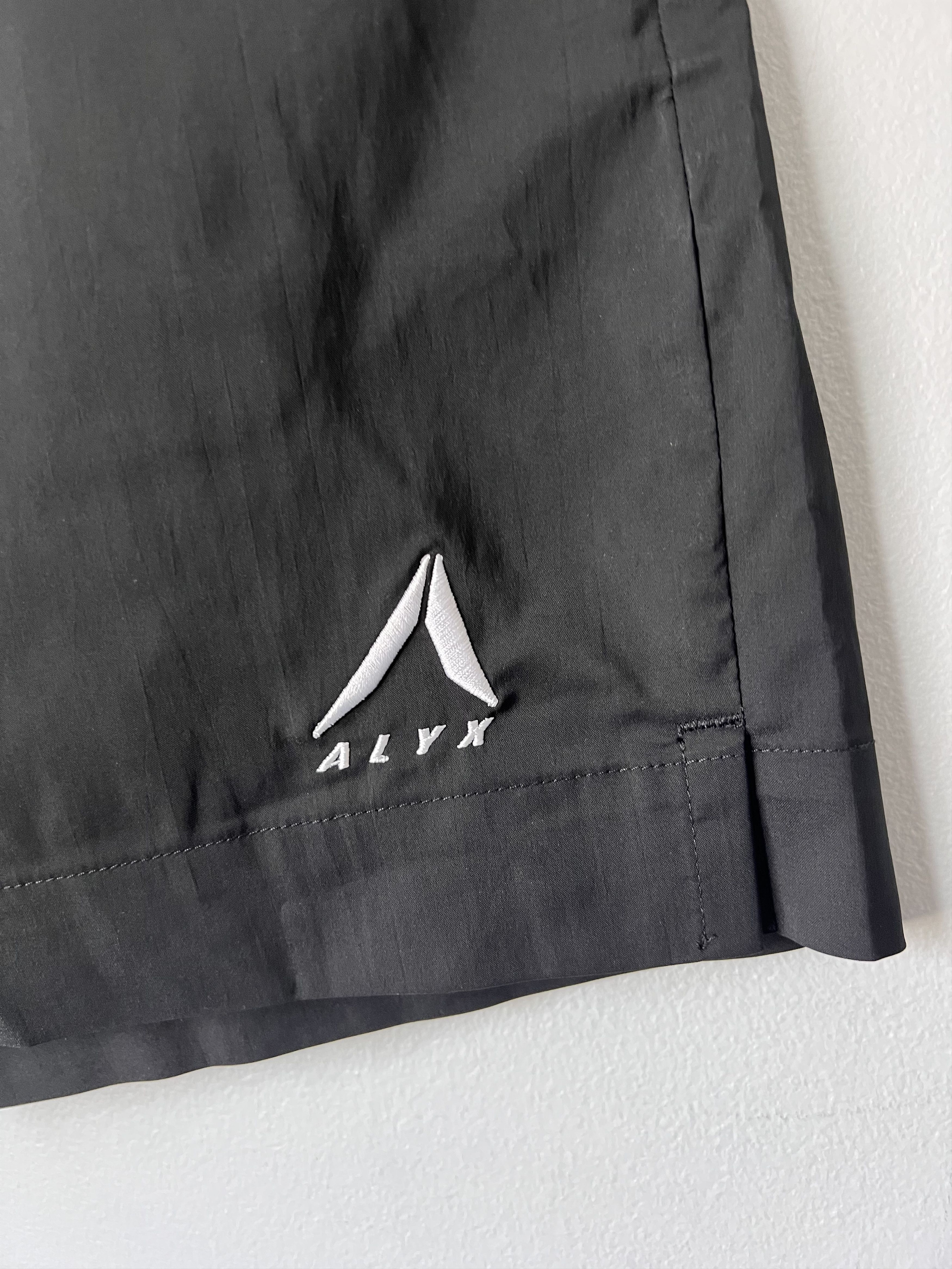 1017 Alyx 9SM Logo Embroidered Swim Shorts in Black