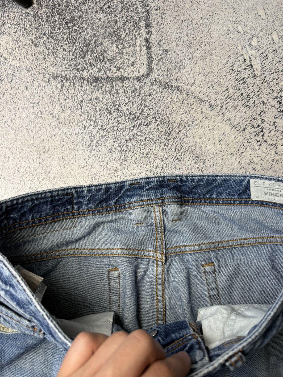 Diesel Men's Vintage Diesel Industry Distressed Faded Jeans Size 32 Size US 32 / EU 48 - 18 Thumbnail