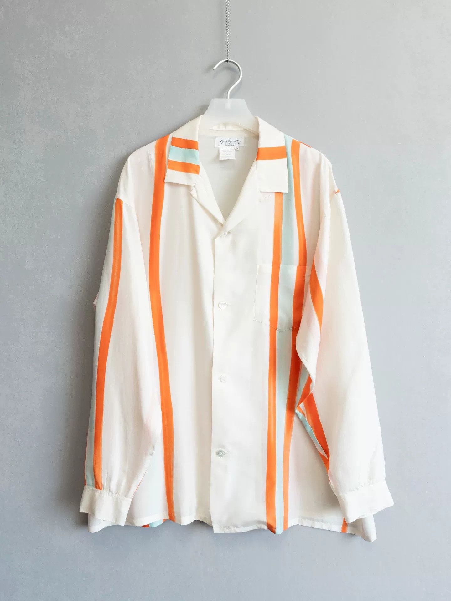 Yohji Yamamoto Yohji Yamamoto 91SS Cuban Collar Silk Shirt Size US M / EU 48-50 / 2 - 1 Thumbnail