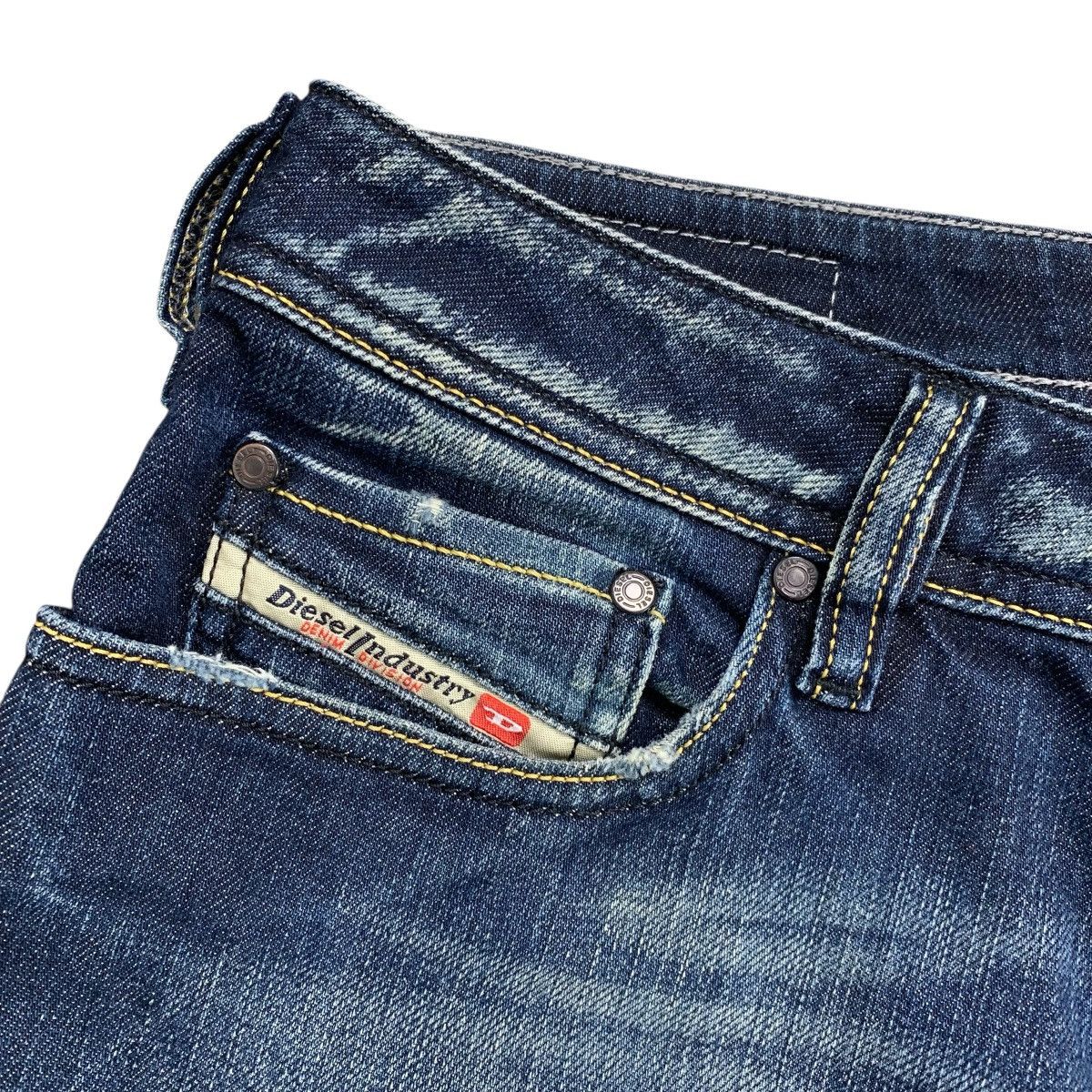 Diesel Industry 00’s Zathan Blue Washed Flared Jeans