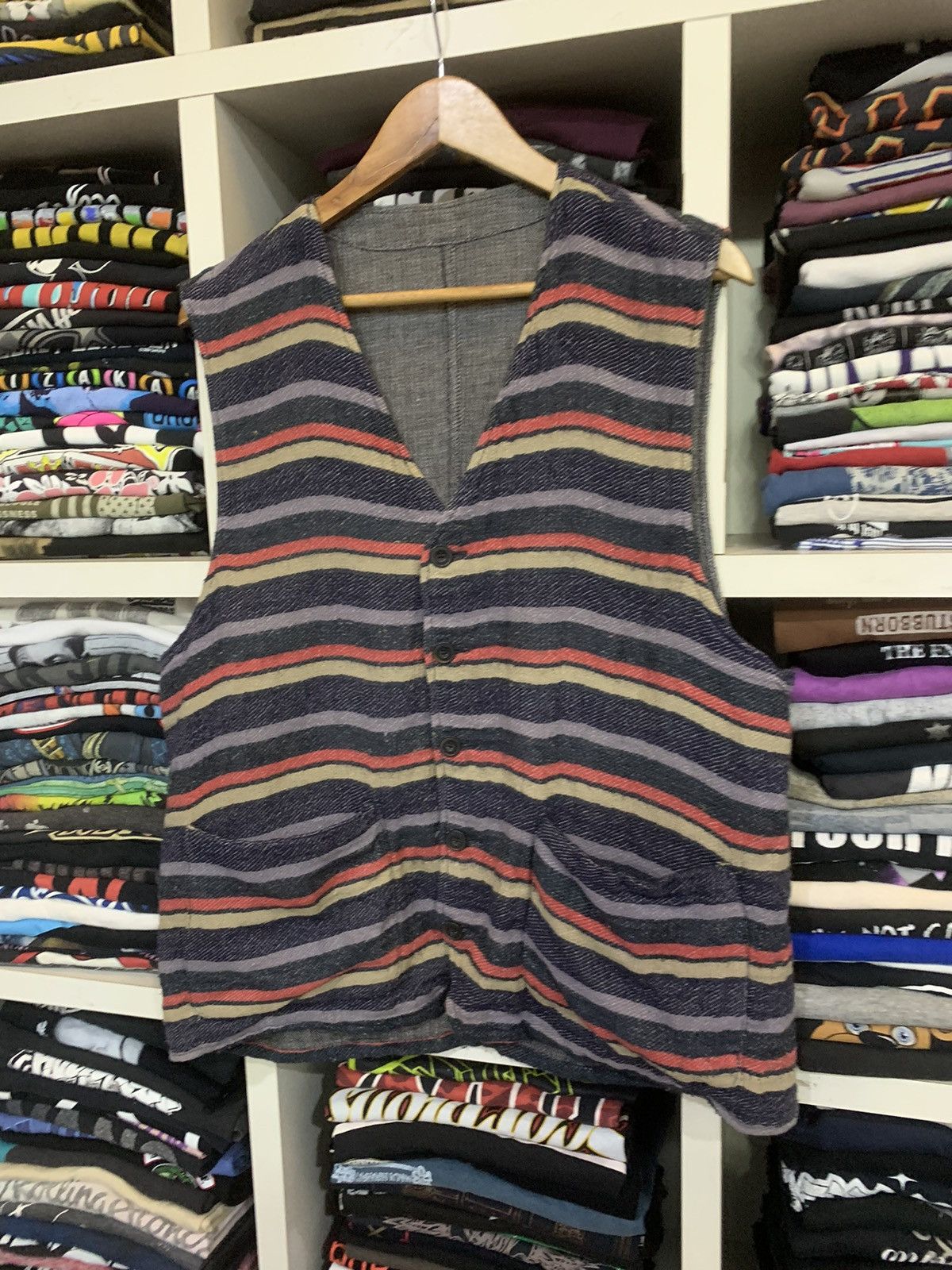 Global Work × Japanese Brand Global Work Vest Size US XL / EU 56 / 4 - 4 Thumbnail