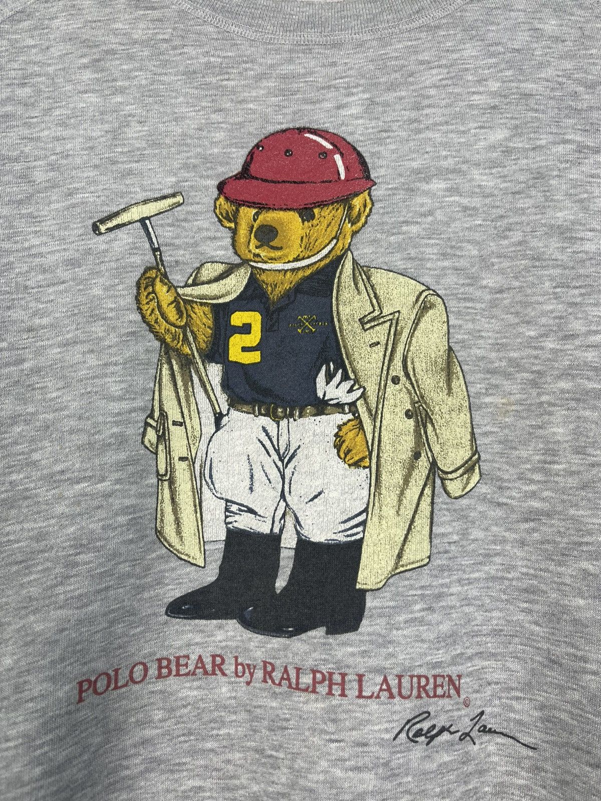 Vintage Vintage 90’s Polo By Ralph Lauren Bear Logo Sweatshirt Size US M / EU 48-50 / 2 - 6 Thumbnail