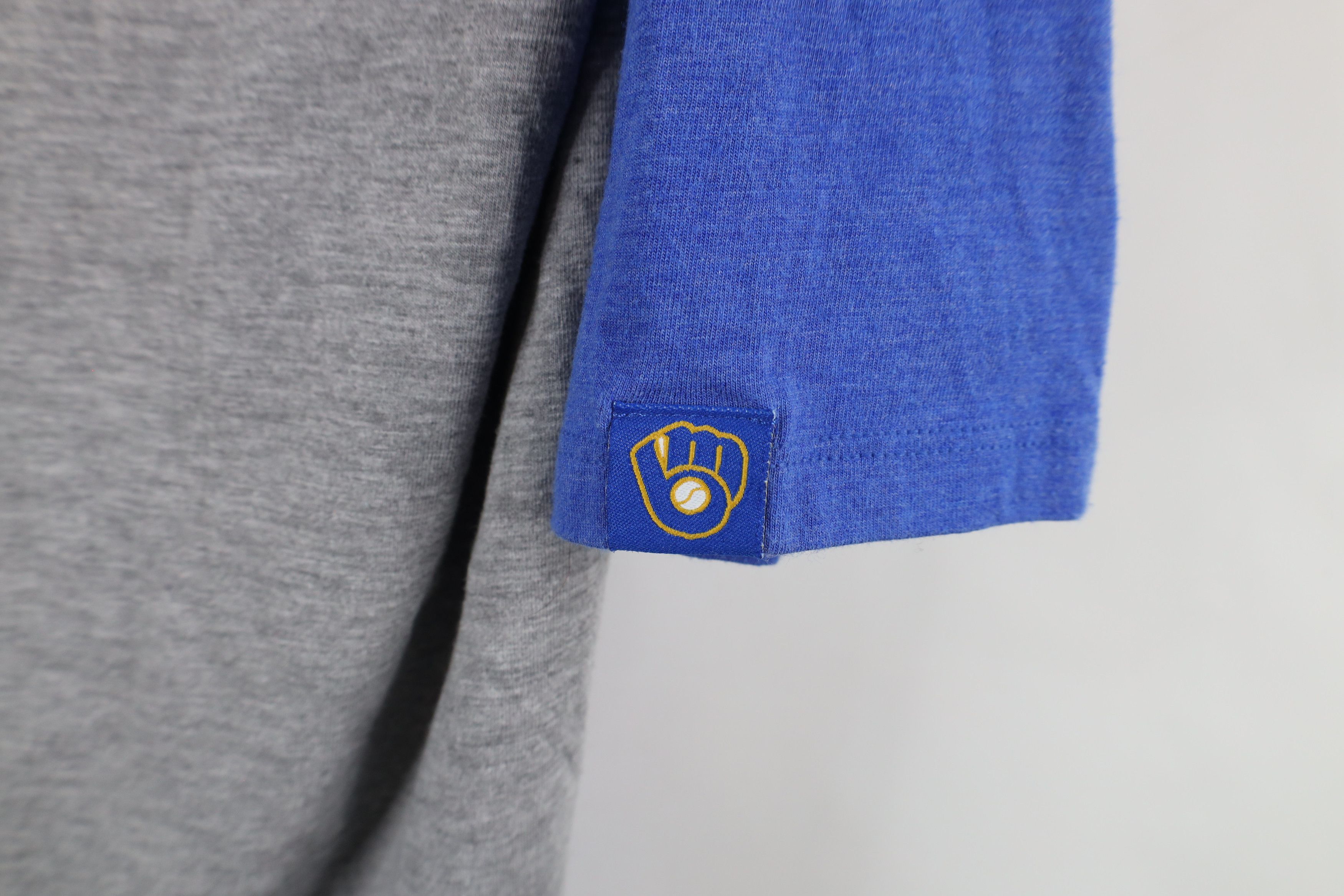 Nike × Vintage Vintage Y2K Nike Swoosh Milwaukee Brewers Raglan T-Shirt Size US L / EU 52-54 / 3 - 4 Thumbnail