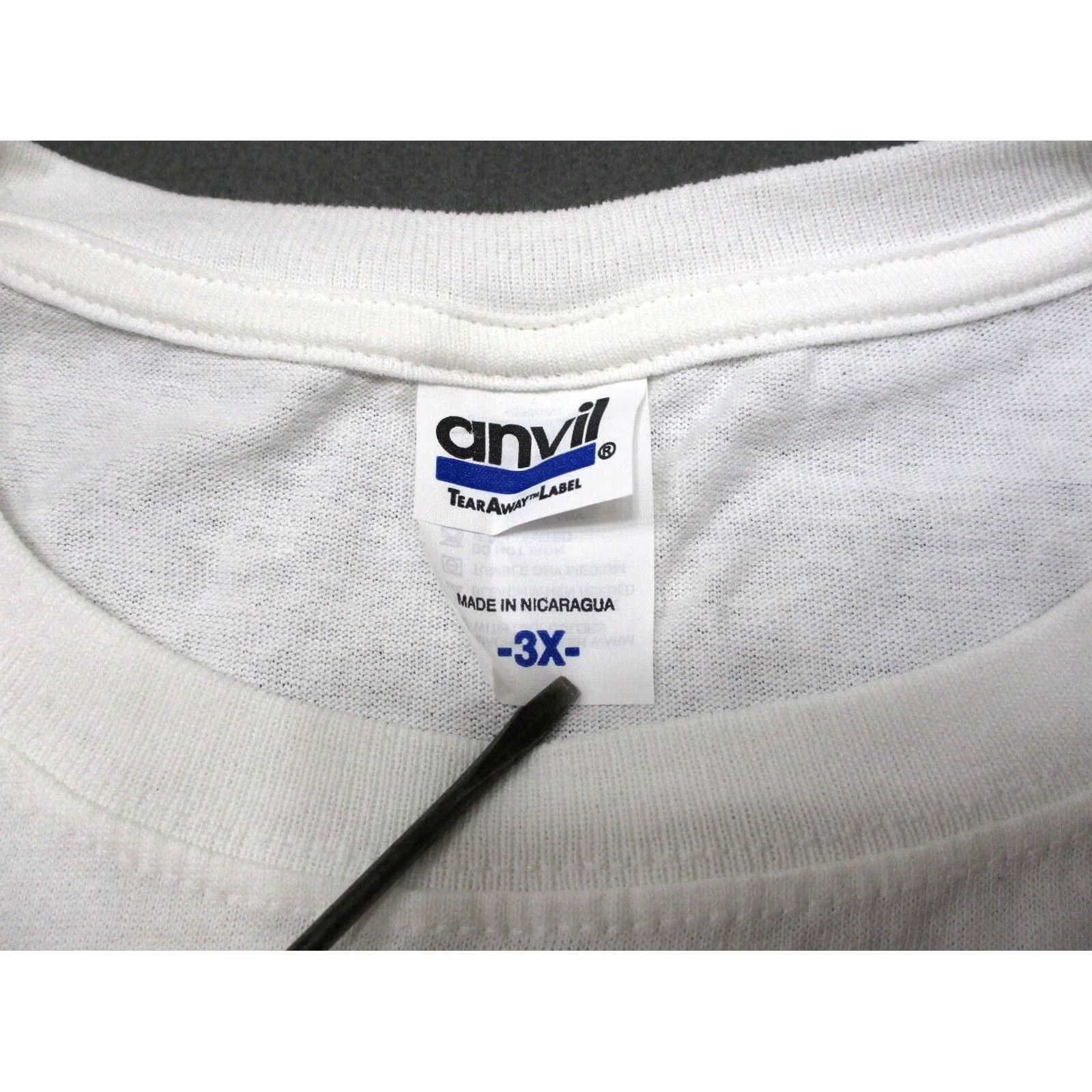 Anvil Nockturnal Lighted Nocks Shirt Mens 3XL XXXL White Short Sleeve T-Shirt Comfort Cotton Anvil Logo Crew Neck Mens Baseball Outdoor USA Vintage: No Size US XXL / EU 58 / 5 - 7 Thumbnail