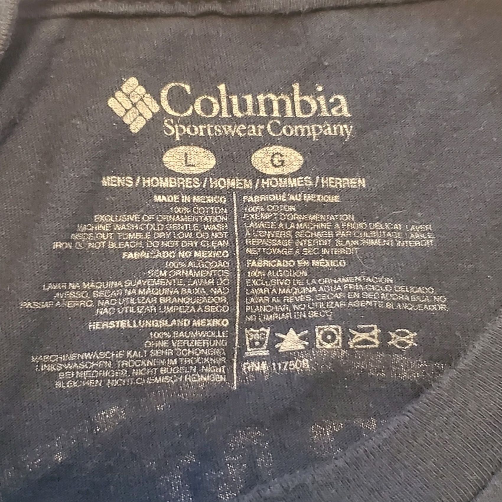 Vintage Relevant Keywords: "Columbia PFG Shirt," "Mens," "Large," "Black," "Pro Fishing," "Graphic," "Short Sleeve," "Tee. Size US L / EU 52-54 / 3 - 6 Thumbnail