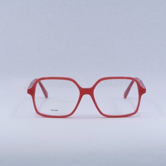 Celine Celine CL50126I 066 Eyeglasses Translucent Red 55mm Square Size ONE SIZE - 2 Thumbnail