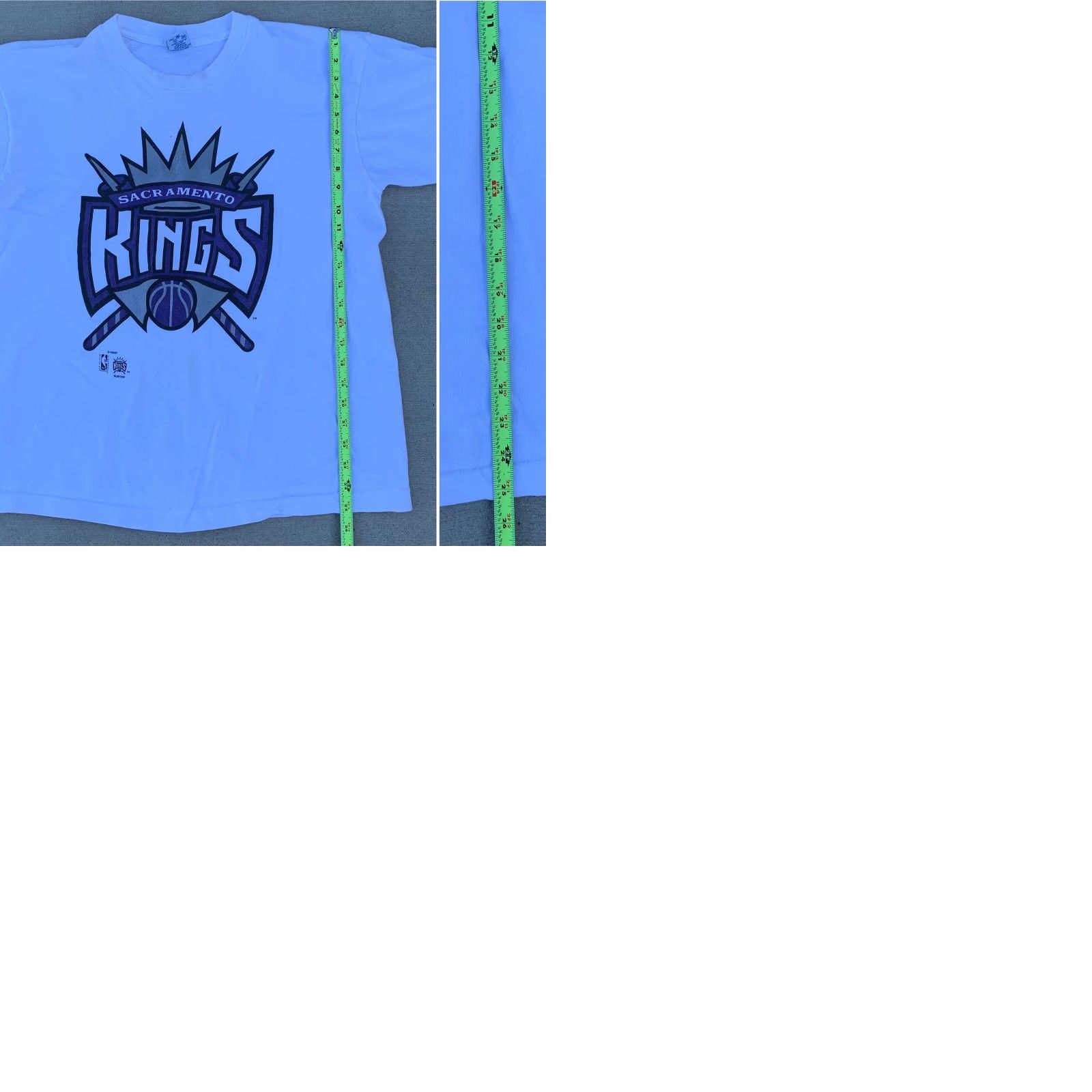 Salem Sportswear VINTAGE Sacramento Kings T-Shirt Salem Sportswear L White 1990s Mens Graphic Tee NBA Official Licensed Product Size US L / EU 52-54 / 3 - 9 Thumbnail