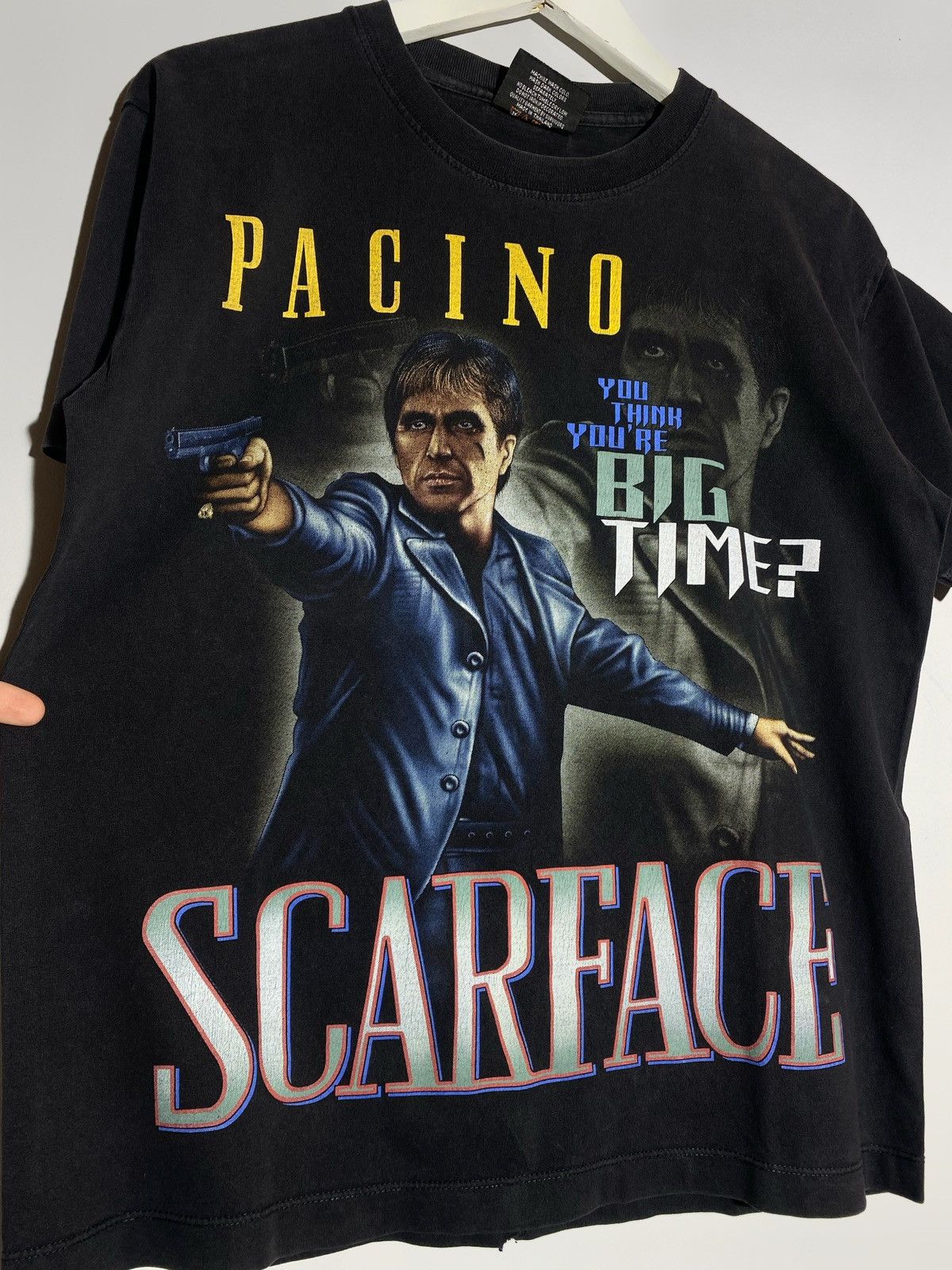 Vintage Vintage Scarface Al Pacino graphic tee y2k rock band Size US M / EU 48-50 / 2 - 6 Thumbnail