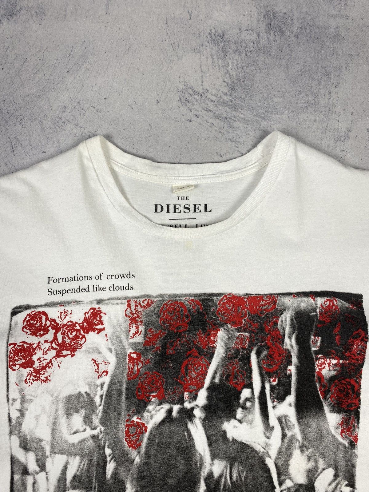Designer Diesel Rose Party Designer Graphic T Shirt Tee men’s size S Size US S / EU 44-46 / 1 - 5 Thumbnail