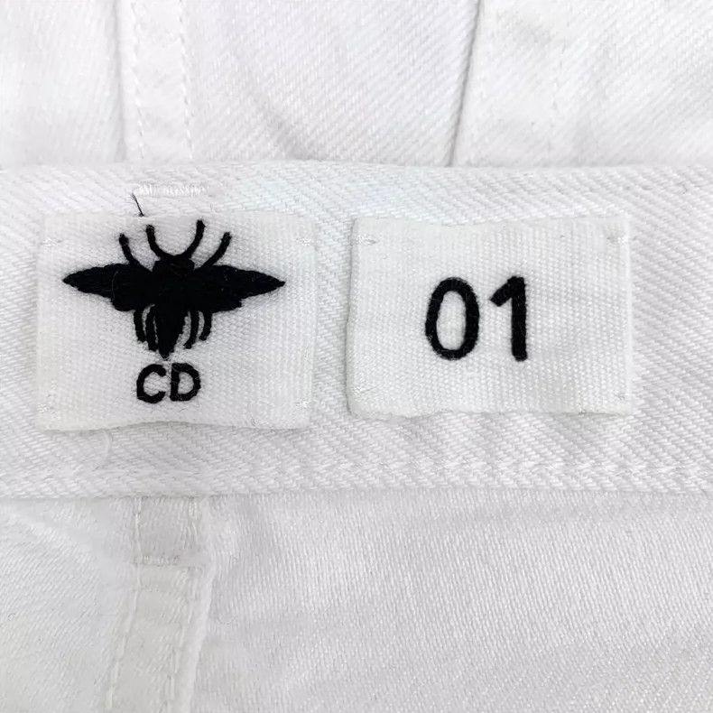 Dior Dior White old-fashioned cotton denim trousers Nextarrow-25 Size 42" / US 20 - 5 Thumbnail