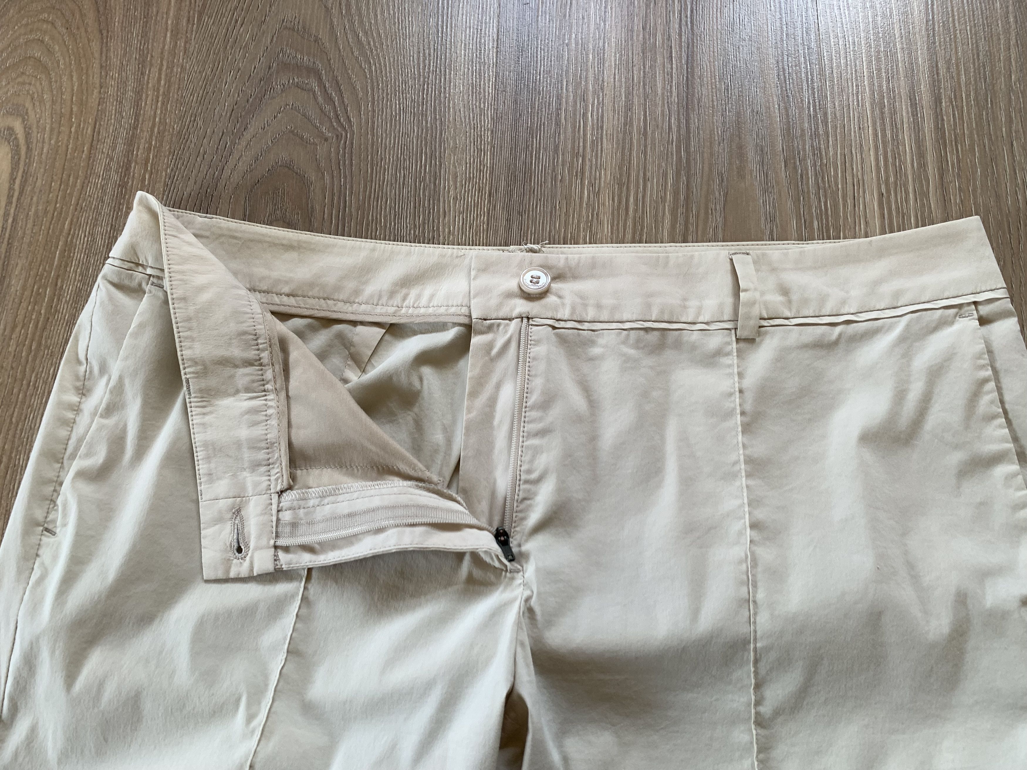 Luisa Cerano Luisa Cerano Ultra Light Beige Trousers Pants Size 34" / US 12 / IT 48 - 7 Thumbnail