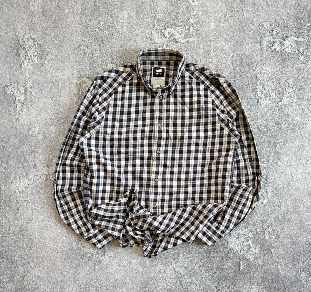 Flannel × G-Star G star raw XL Nevada force shirt L/S flannel button up vntg Size US XL / EU 56 / 4 - 1 Thumbnail