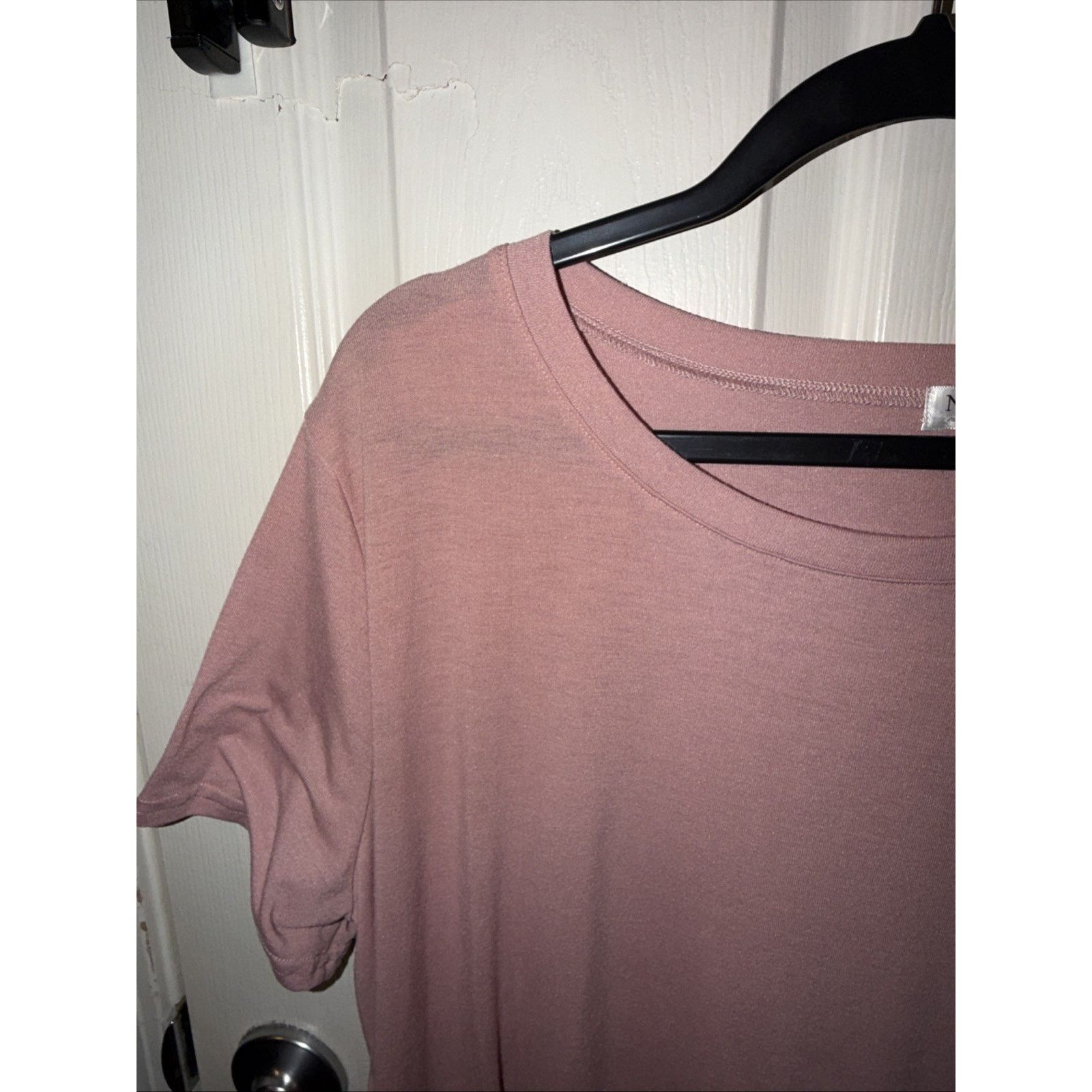 Other Naggoo Women Long Tshirt Dress XXL Salmon Pink Stretch Size XXL / US 16-18 / IT 52-54 - 5 Thumbnail