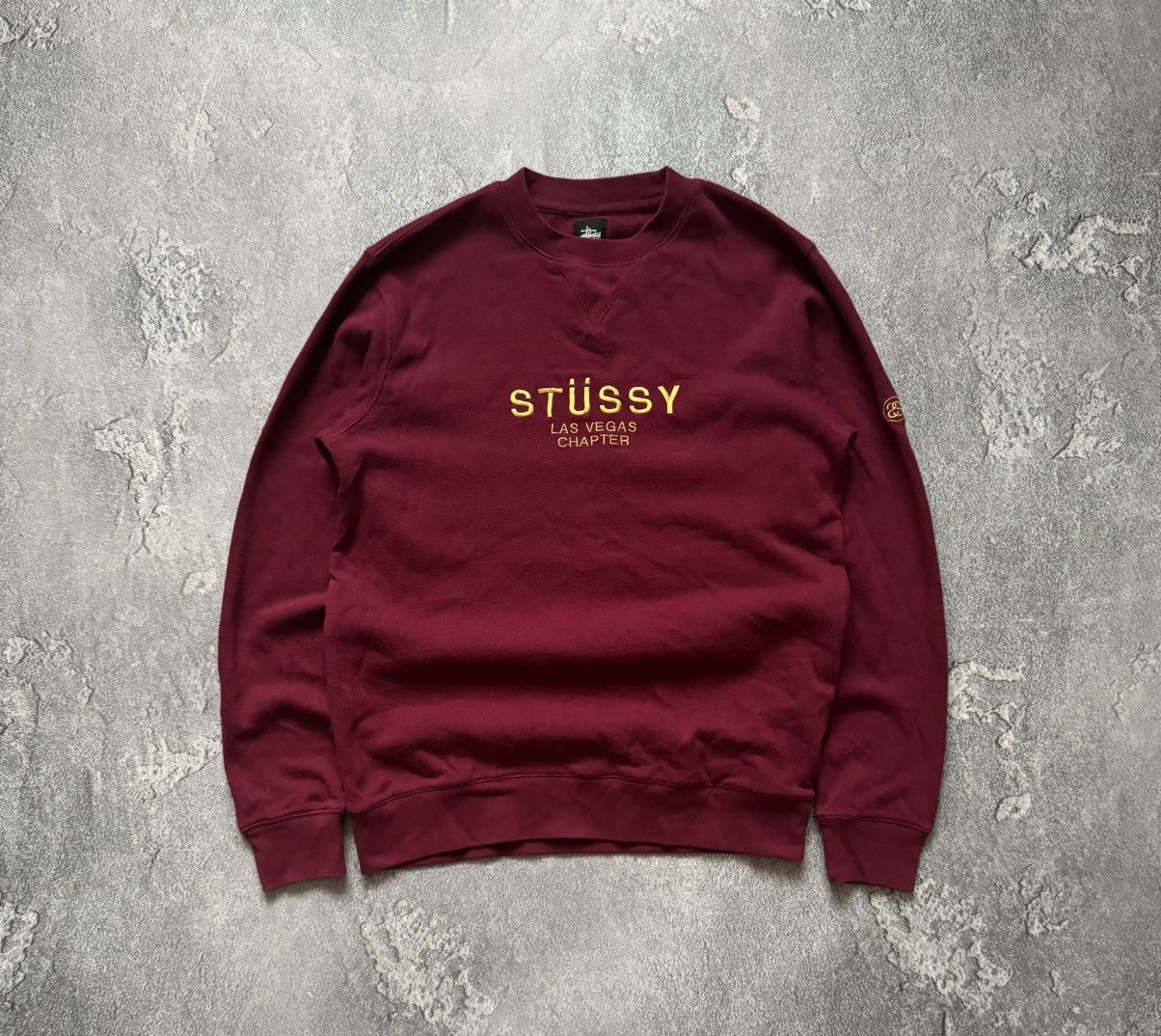 Stussy × Vintage Stussy M big logo Las Vegas sweatshirt long sleeve sweater Size US M / EU 48-50 / 2 - 4 Thumbnail