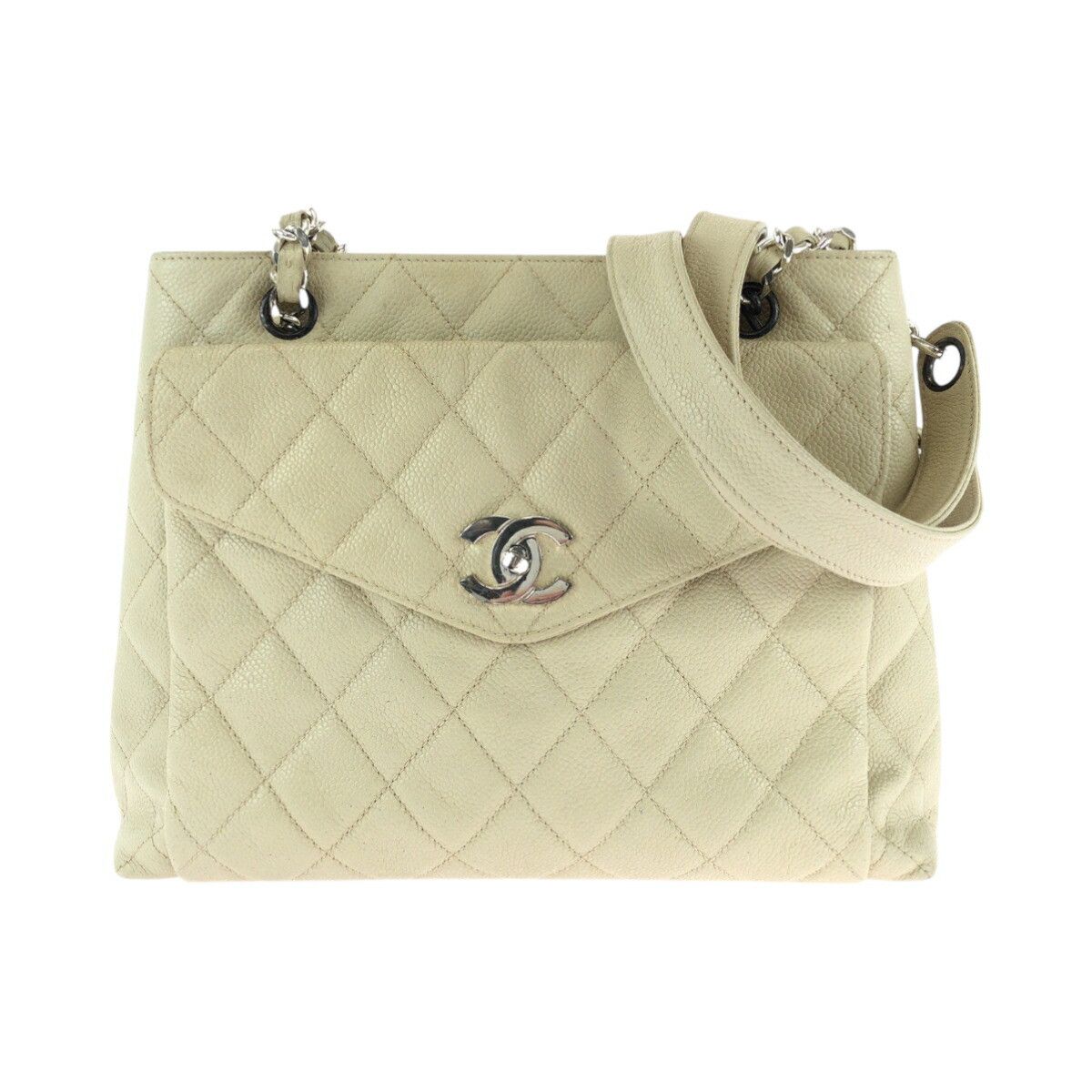 Chanel Chanel Chanel Coco Mark Matelassé Caviar Skin Chain Shoulder Bag Leather Shoulder Bag DUTY FREE for USA Size ONE SIZE - 1 Thumbnail