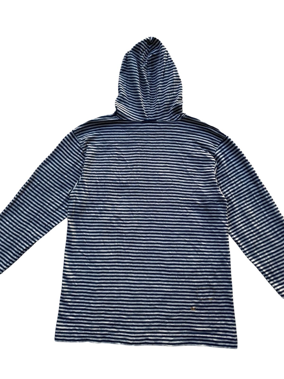 45rpm 45RPM Indigo Striped Hoodie Made in Japan Navy White Border Size US S / EU 44-46 / 1 - 10 Thumbnail