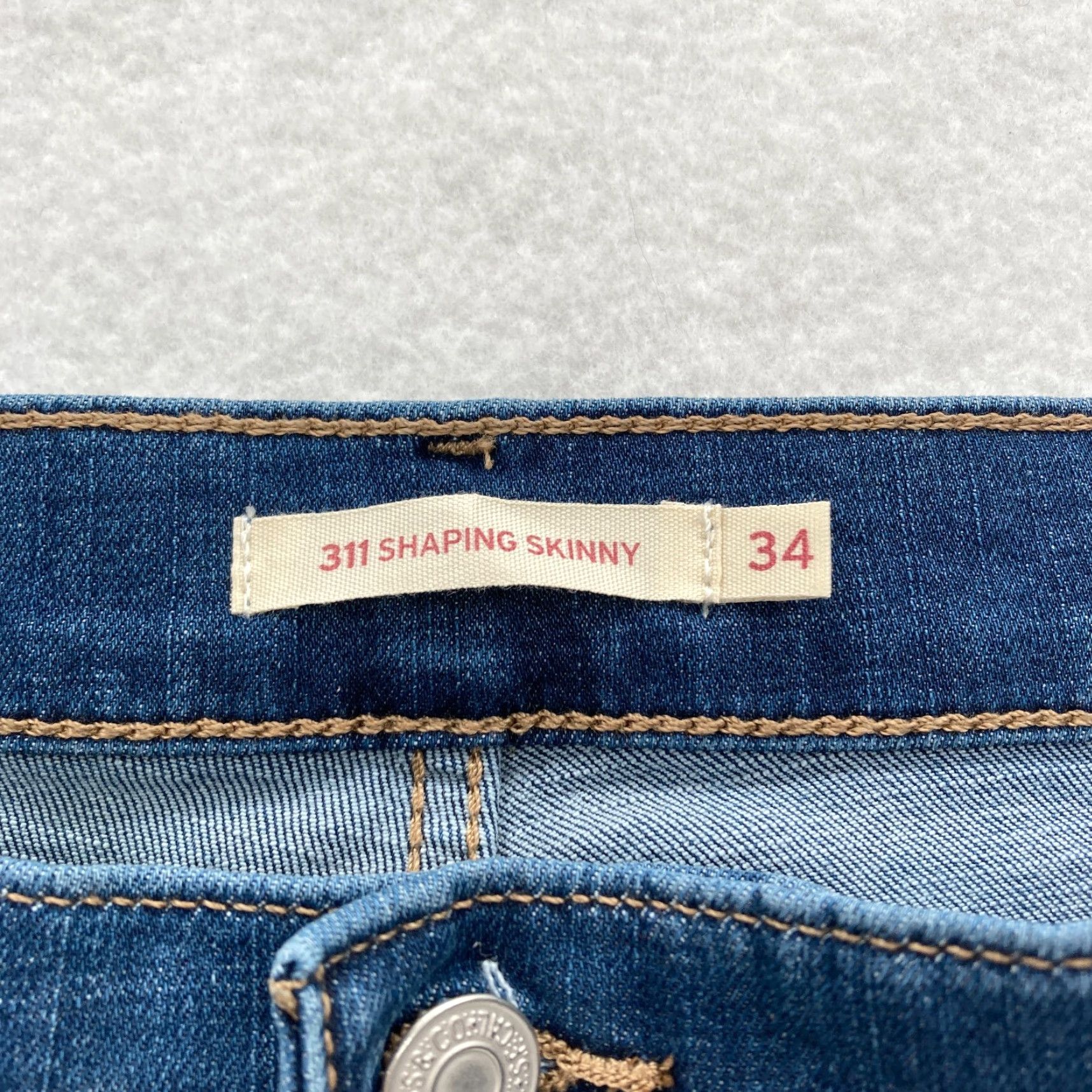 Levi's Levi's 311 Shaping Skinny Jeans Women's 34 Medium Wash Blue Stretch Denim Pants Jeans Size 24" / US 00 / IT 34 - 5 Thumbnail
