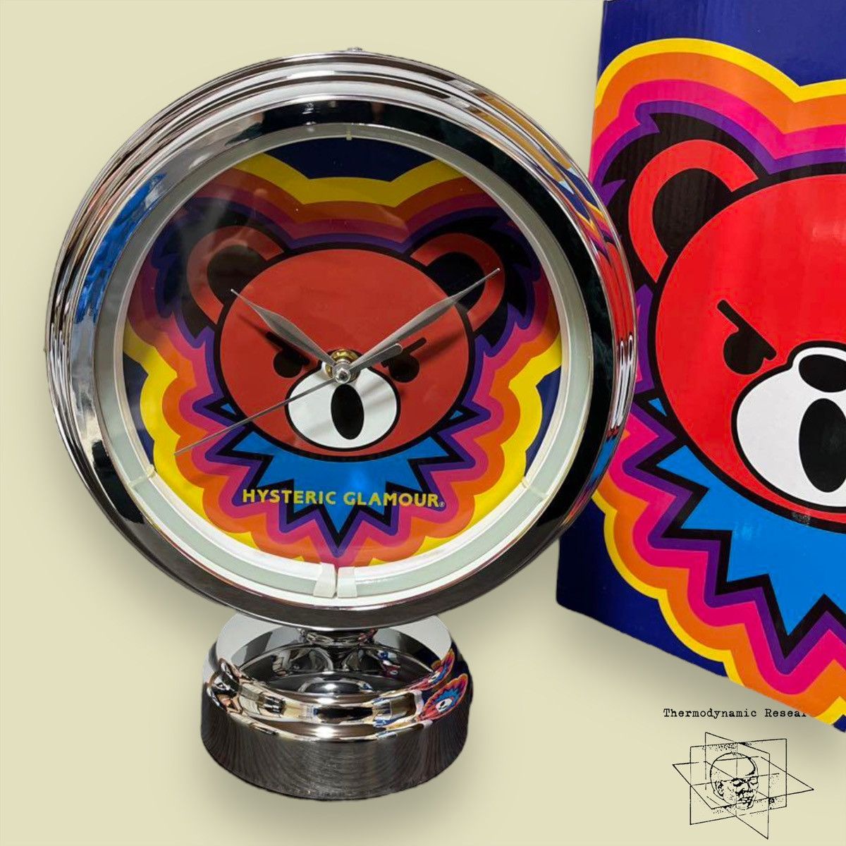 image of Hysteric Glamour Neon Bear Clock - Y2K, Men's