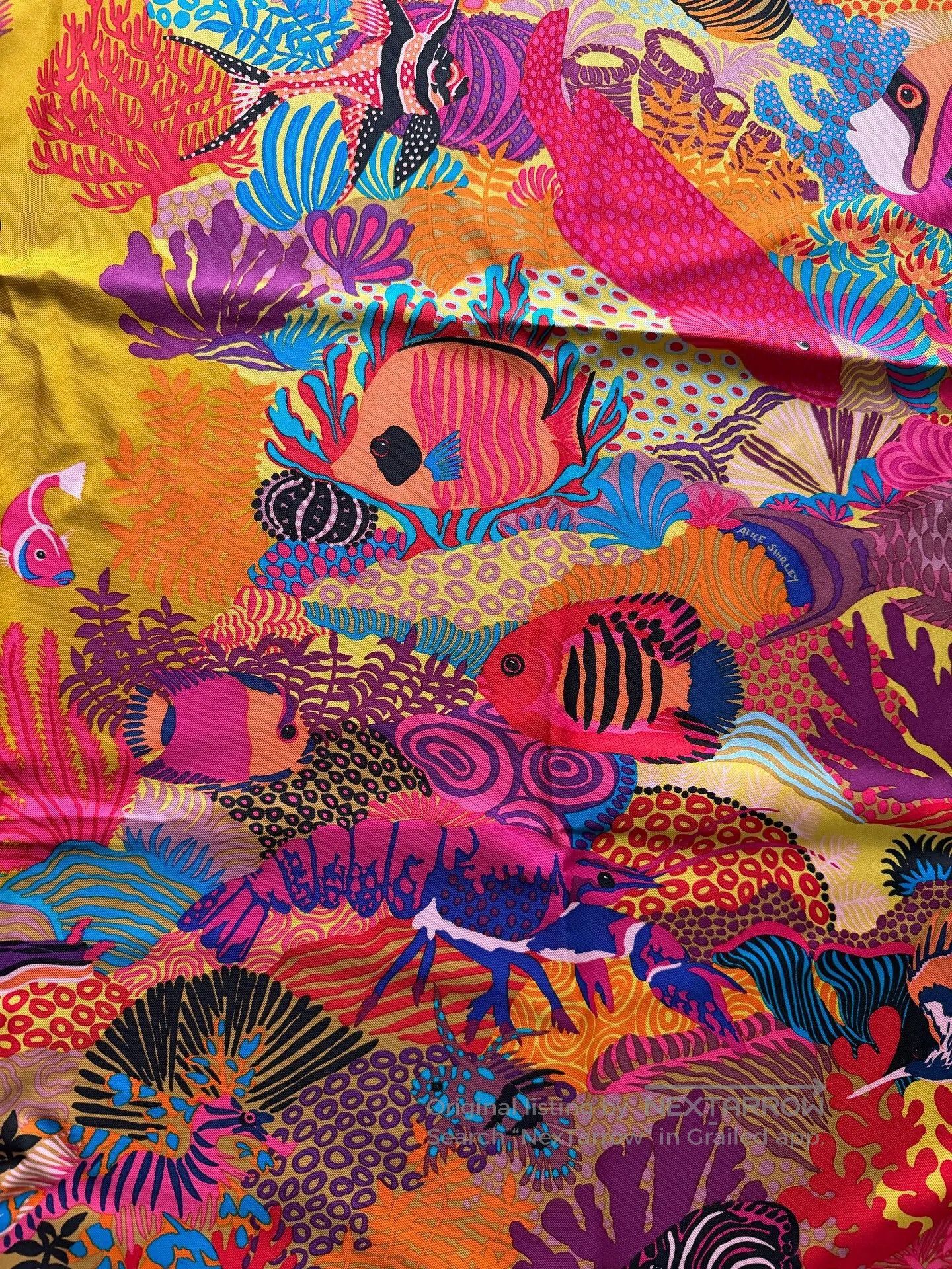 Hermes Hermes Alice Shirley Silk Scarf. Size ONE SIZE - 5 Thumbnail