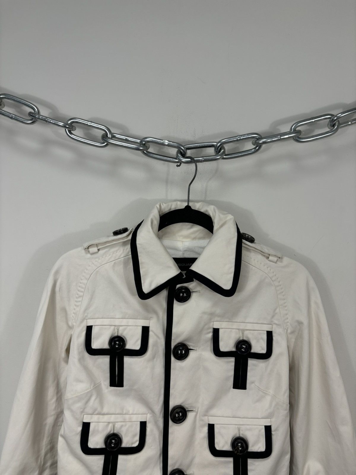 Dsquared2 Dsquared2 Women’s Multipocket Rare Luxury Short Boxy Jacket Size S / US 4 / IT 40 - 4 Thumbnail