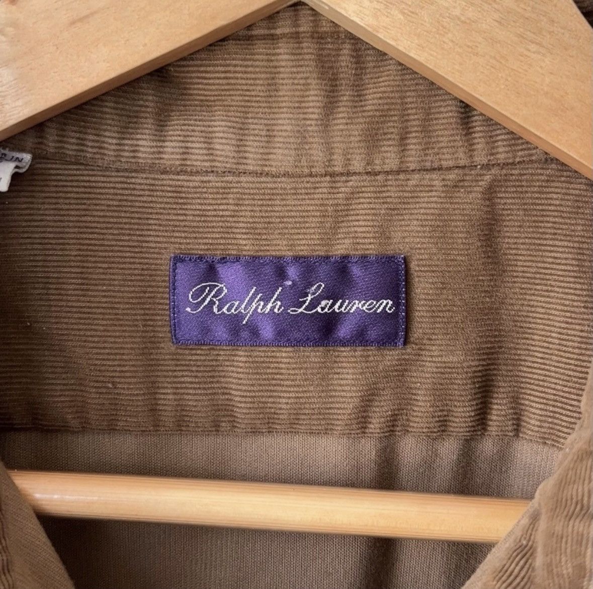 Ralph Lauren Purple Label Corduroy Shirt Size 17.5 XL XXL Fine Wale Made in Italy Size US XL / EU 56 / 4 - 2 Thumbnail