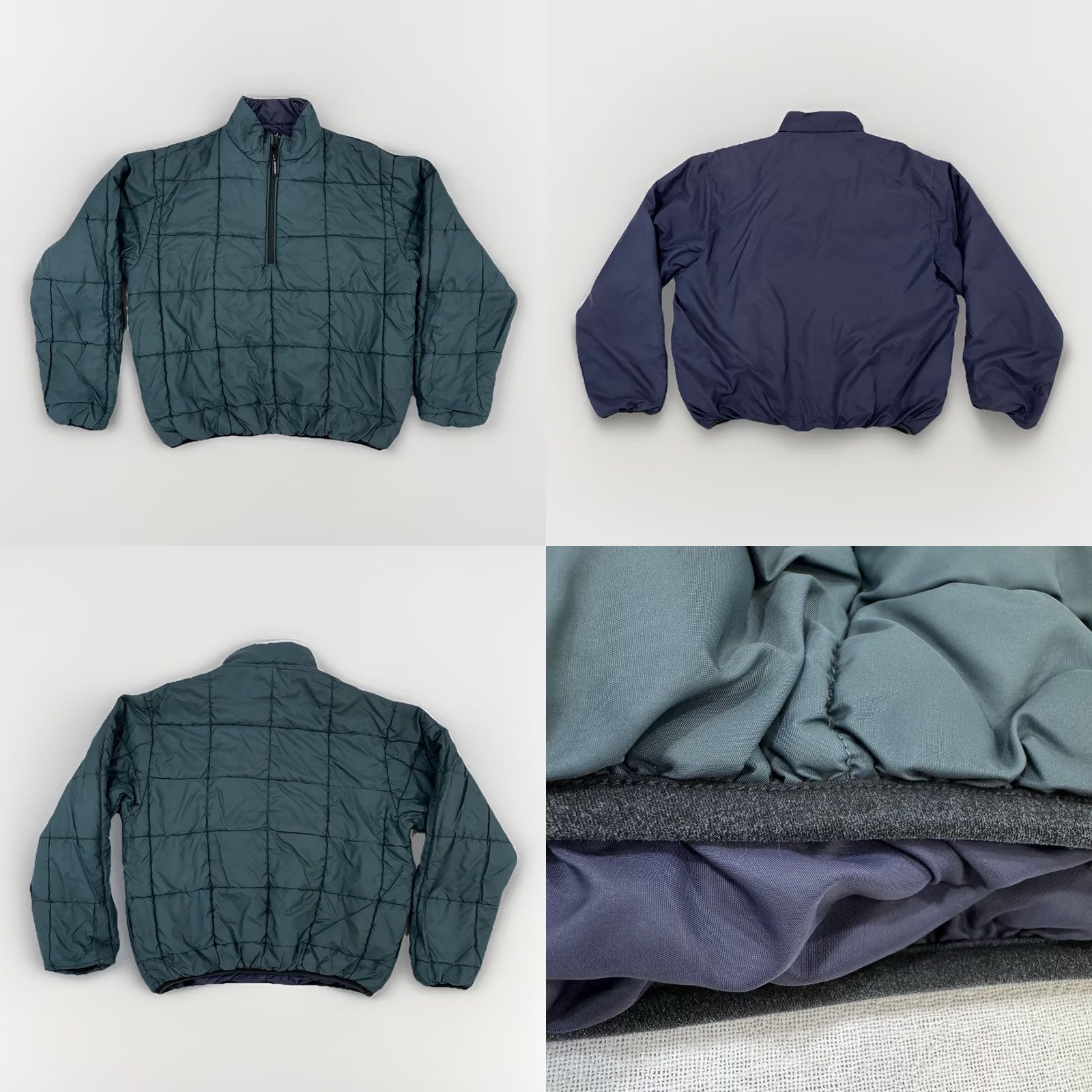 Ralph Lauren VINTAGE Polo Sport Ralph Lauren Reversible 1/2 Zip Pullover Jacket Men’s Large Blue N/A 90s Mens Size US L / EU 52-54 / 3 - 8 Thumbnail