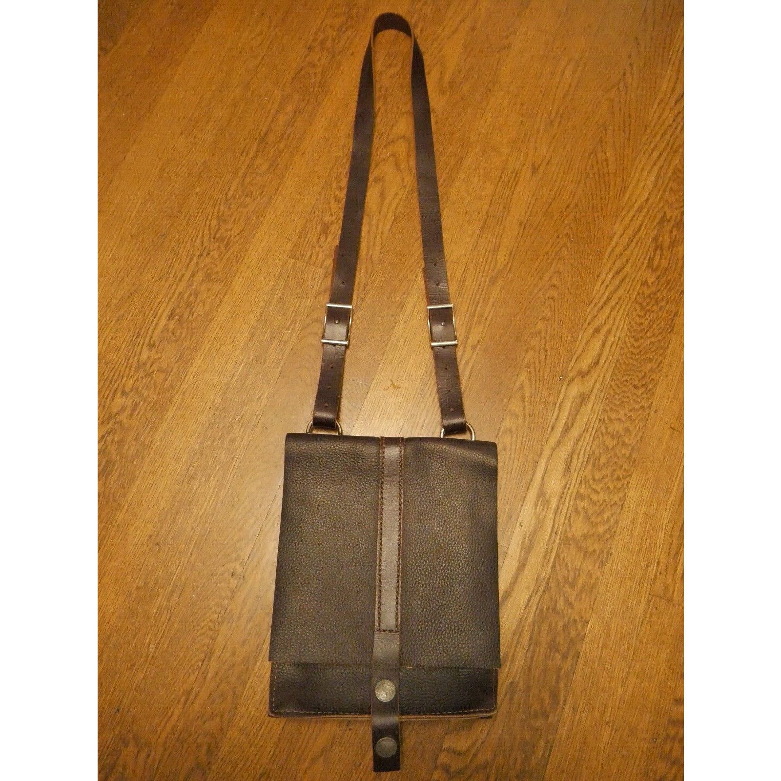Vintage Vintage Stickman Leather Crossbody Bag USA BUFFALO NICKEL Size ONE SIZE - 1 Thumbnail