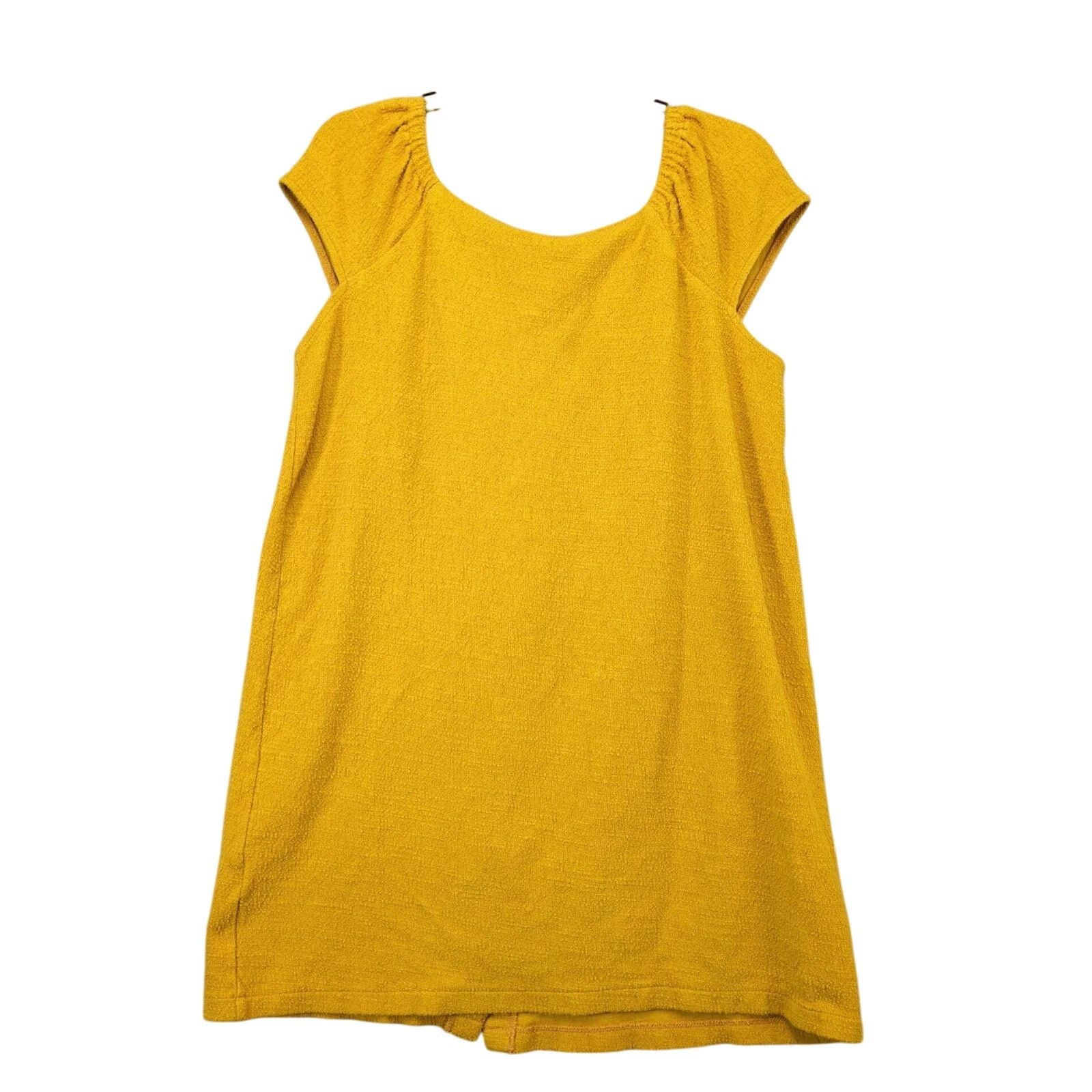 Madewell Texture & Thread Madewell Cap Sleeve Shift Mini Dress Sz L Size L / US 10 / IT 46 - 2 Thumbnail