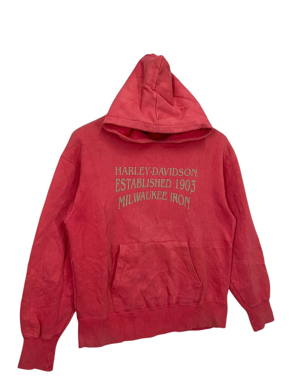 Harley Davidson × Vintage Vintage harley davidson milwaukee iron hoodie Size US L / EU 52-54 / 3 - 2 Thumbnail