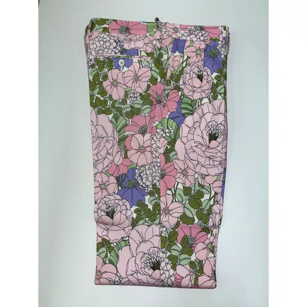 Tom Ford o1sndg0825 759F42 Flower Classic Pant in Multicolor Size US 36 / EU 52 - 1 Thumbnail