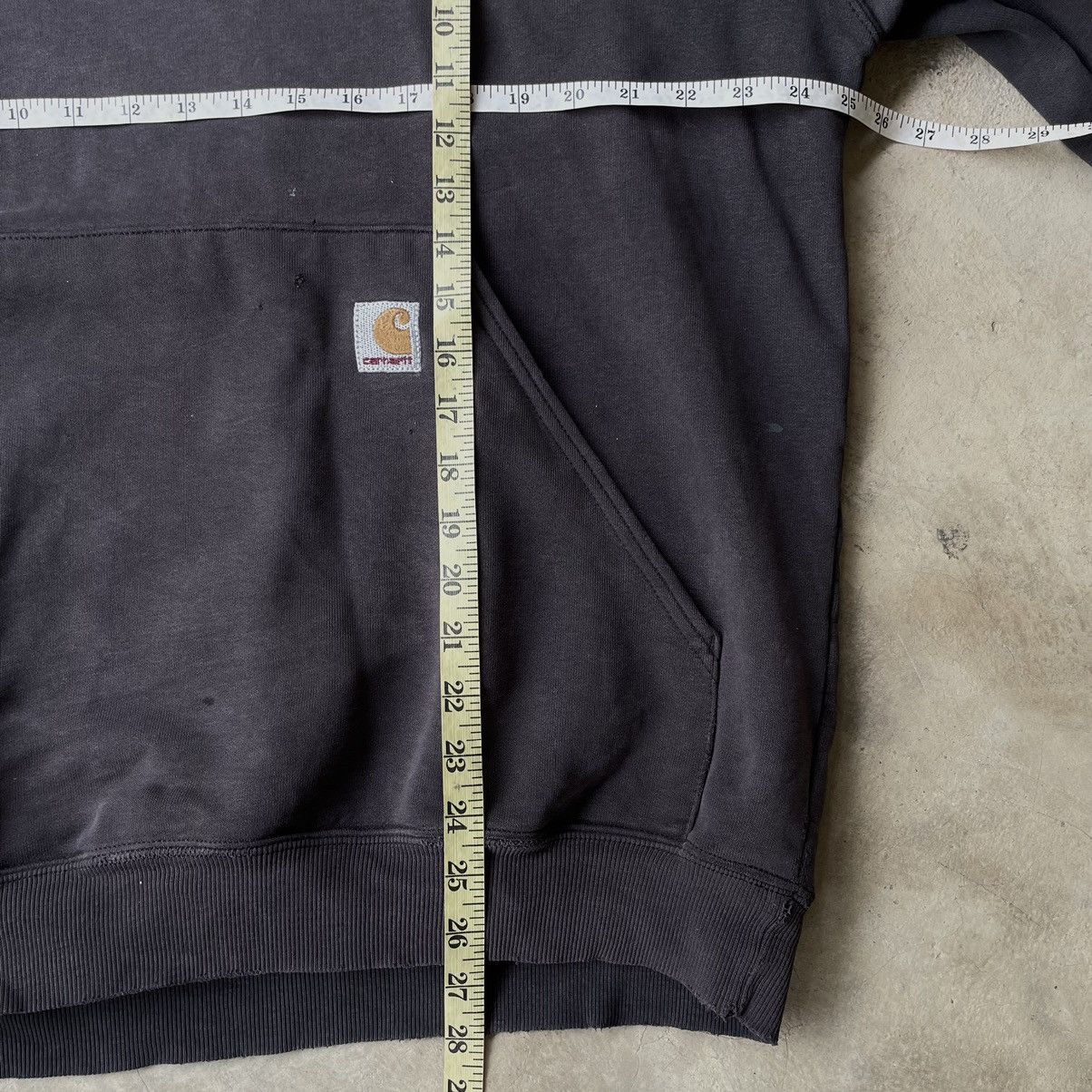 Carhartt THRASHED SUN FADED CARHARTT HOODIE OVERSIZED L Size US L / EU 52-54 / 3 - 9 Thumbnail