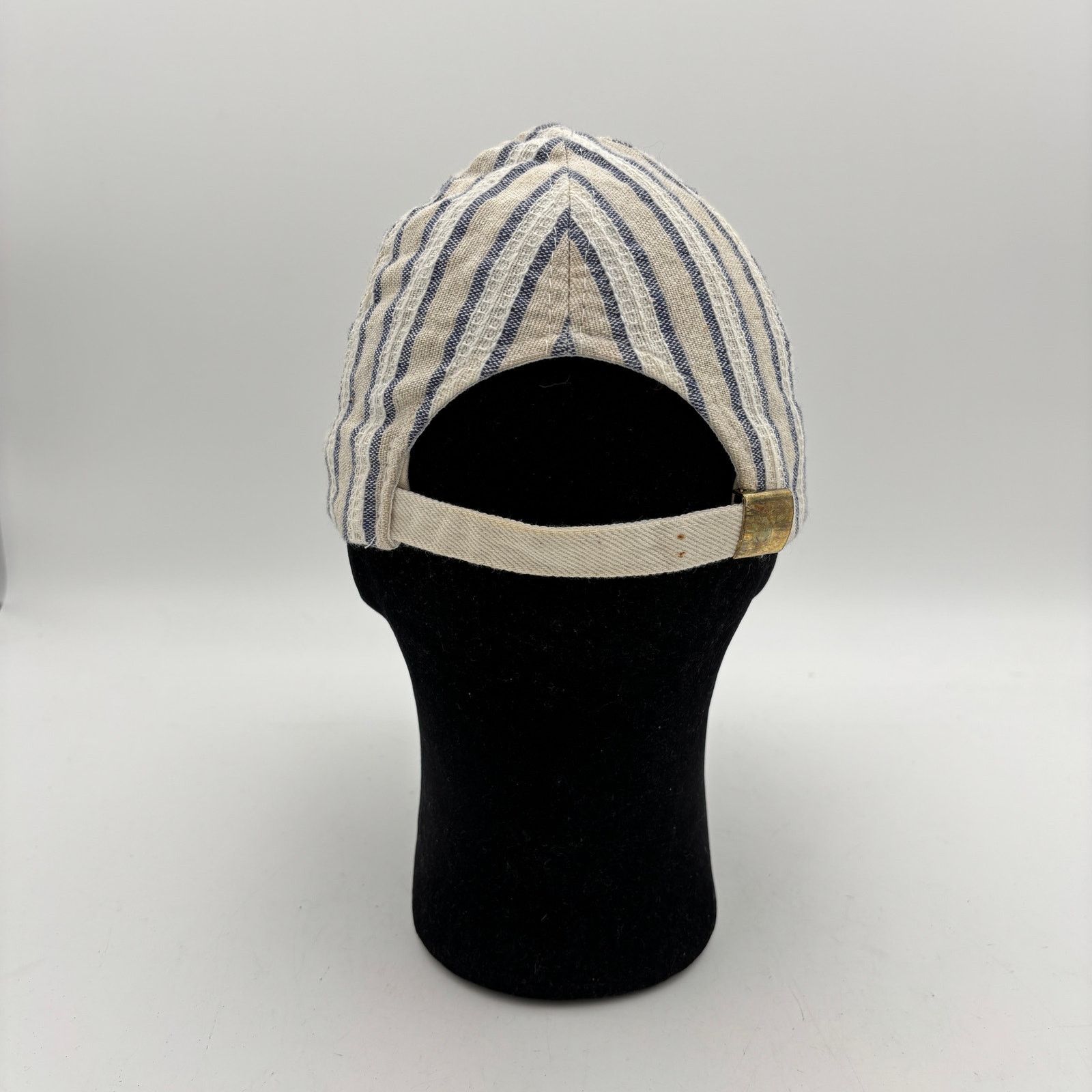 Rusty × Vintage VTG Rusty Embroidered Striped Strapback Hat Surf Skater Size ONE SIZE - 4 Thumbnail