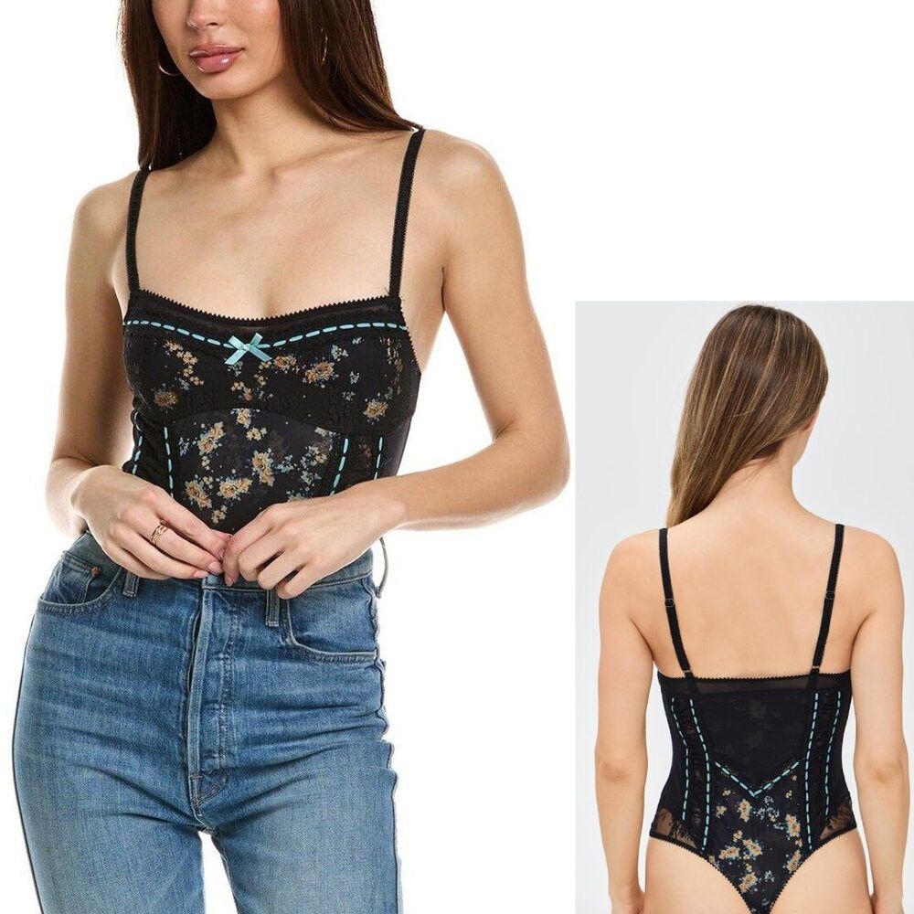 Free People NWT New Free People Sara Corset Thong Bodysuit Size S Size S / US 4 / IT 40 - 2 Thumbnail