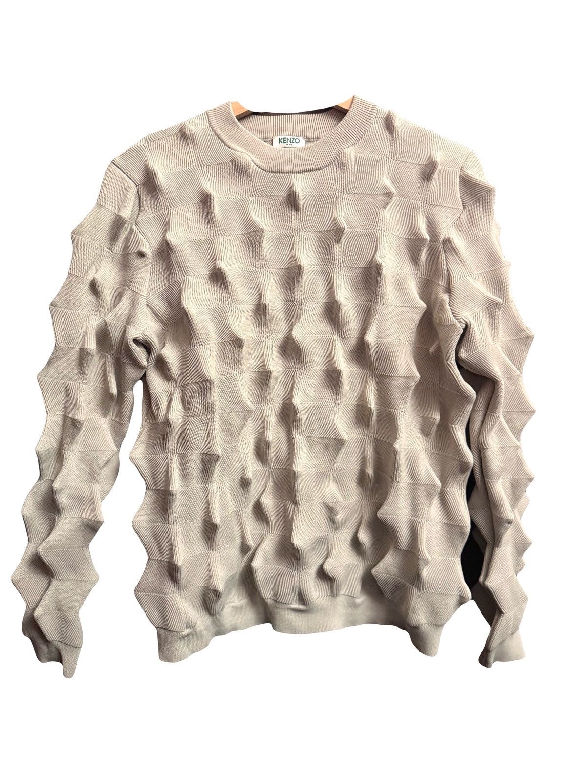 Kenzo 3D knit cactus sweater grey XS men archive Size US XS / EU 42 / 0 - 1 Thumbnail