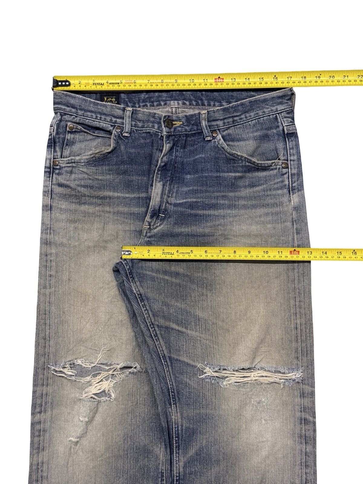 Lee Vintage 00s Lee Riders Japan Denim Jeans | Heavy Fade | W34 Size US 34 / EU 50 - 14 Thumbnail