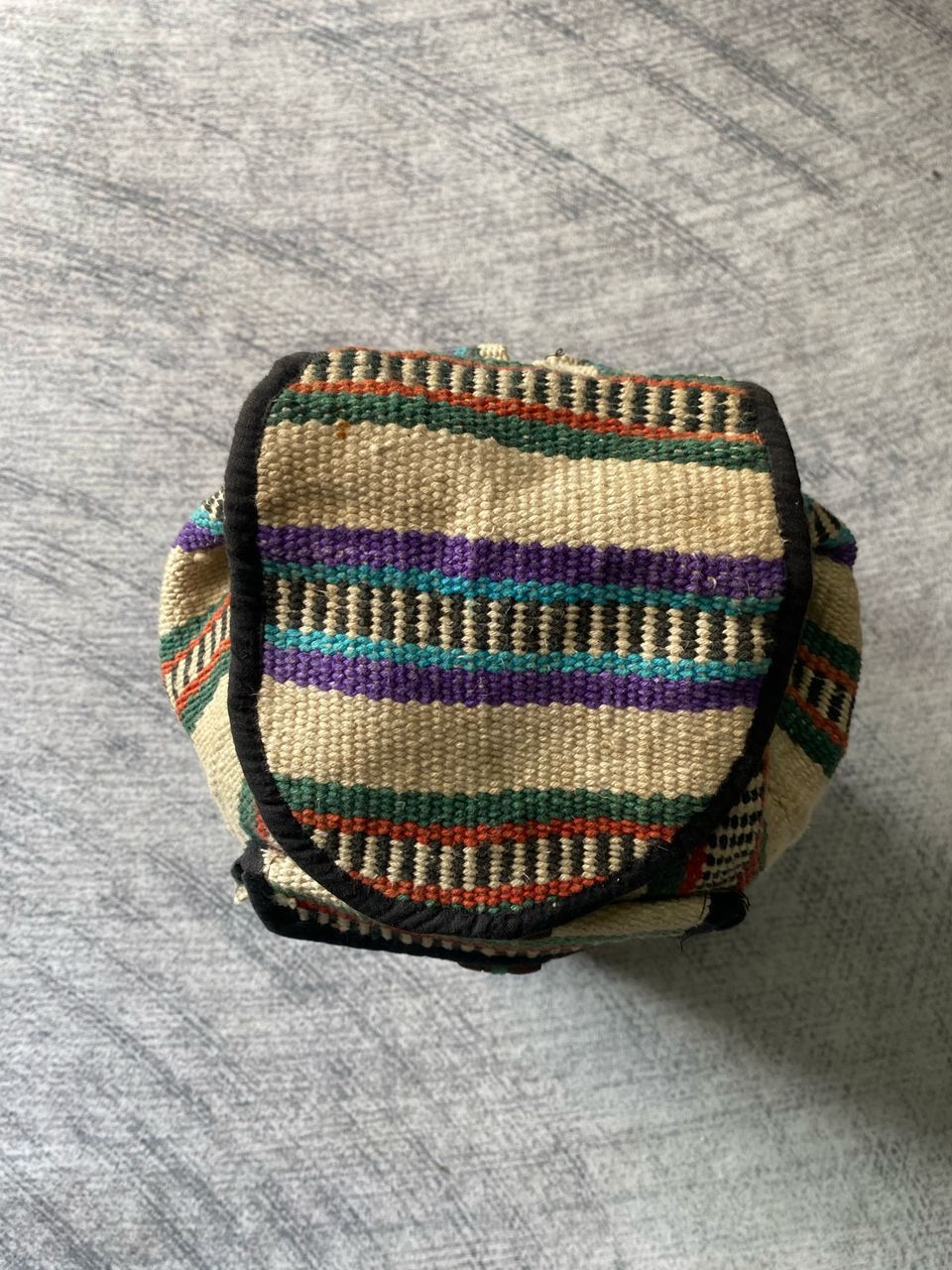Vintage Mexican Boho Hippie Drawstring Backpack Size ONE SIZE - 5 Thumbnail