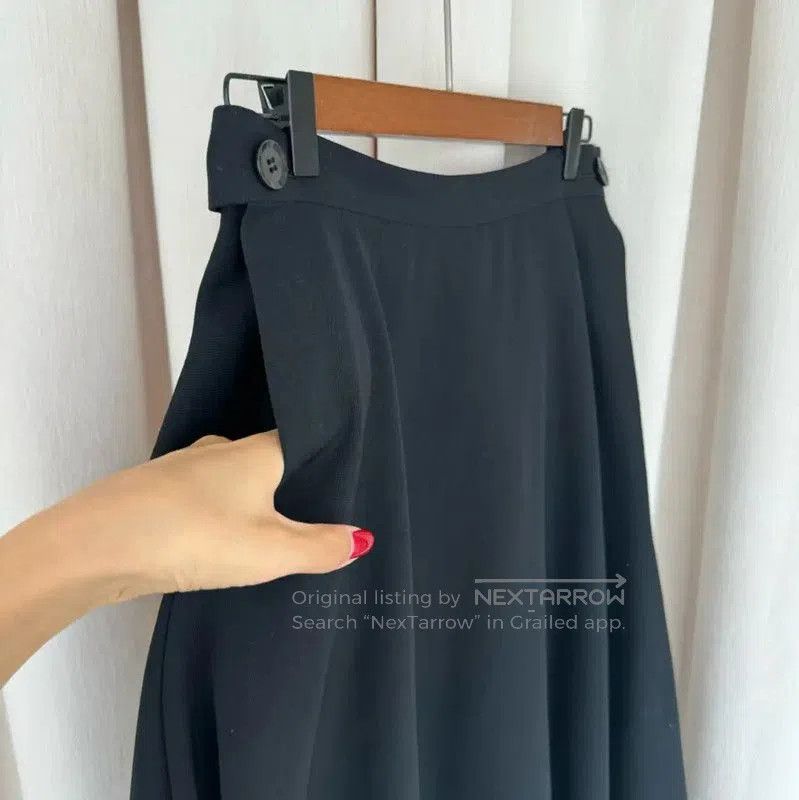Yohji Yamamoto Yohji Yamamoto Black Wool Midi Skirt . Size 27" / US 4 / IT 40 - 6 Thumbnail