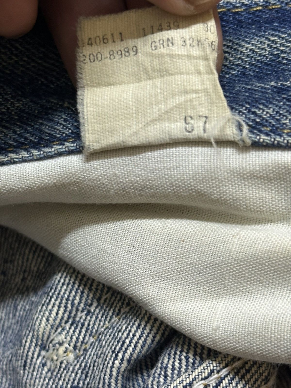 Lee Vintage 90s Lee Mud Wash Faded Whiskers Distress Style Jeans Size US 28 / EU 44 - 11 Thumbnail
